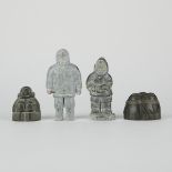 Grp: 4 Stone Inuit Carvings Figures