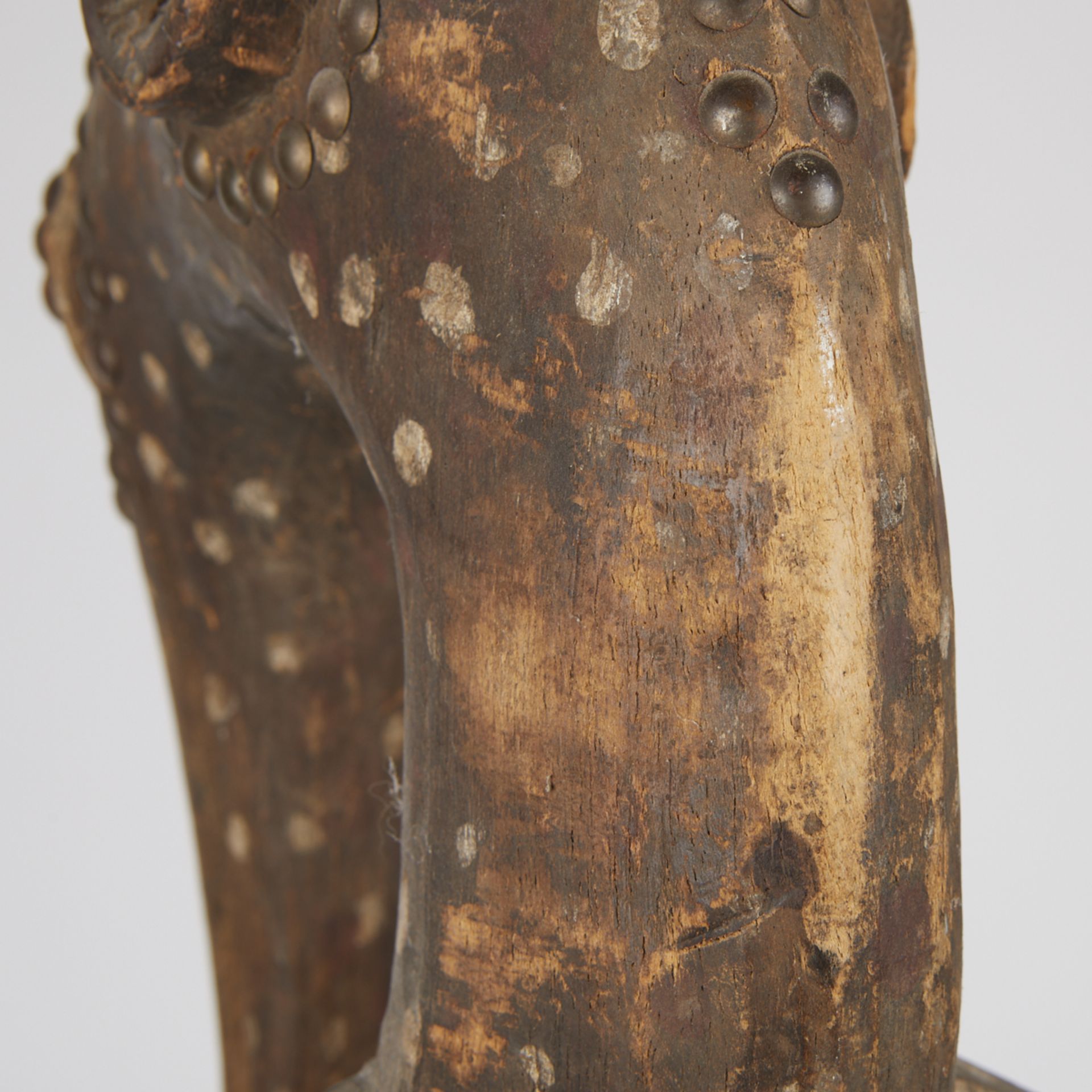 African Senufo Ivory Coast Carved Wood Hornbill - Bild 10 aus 14