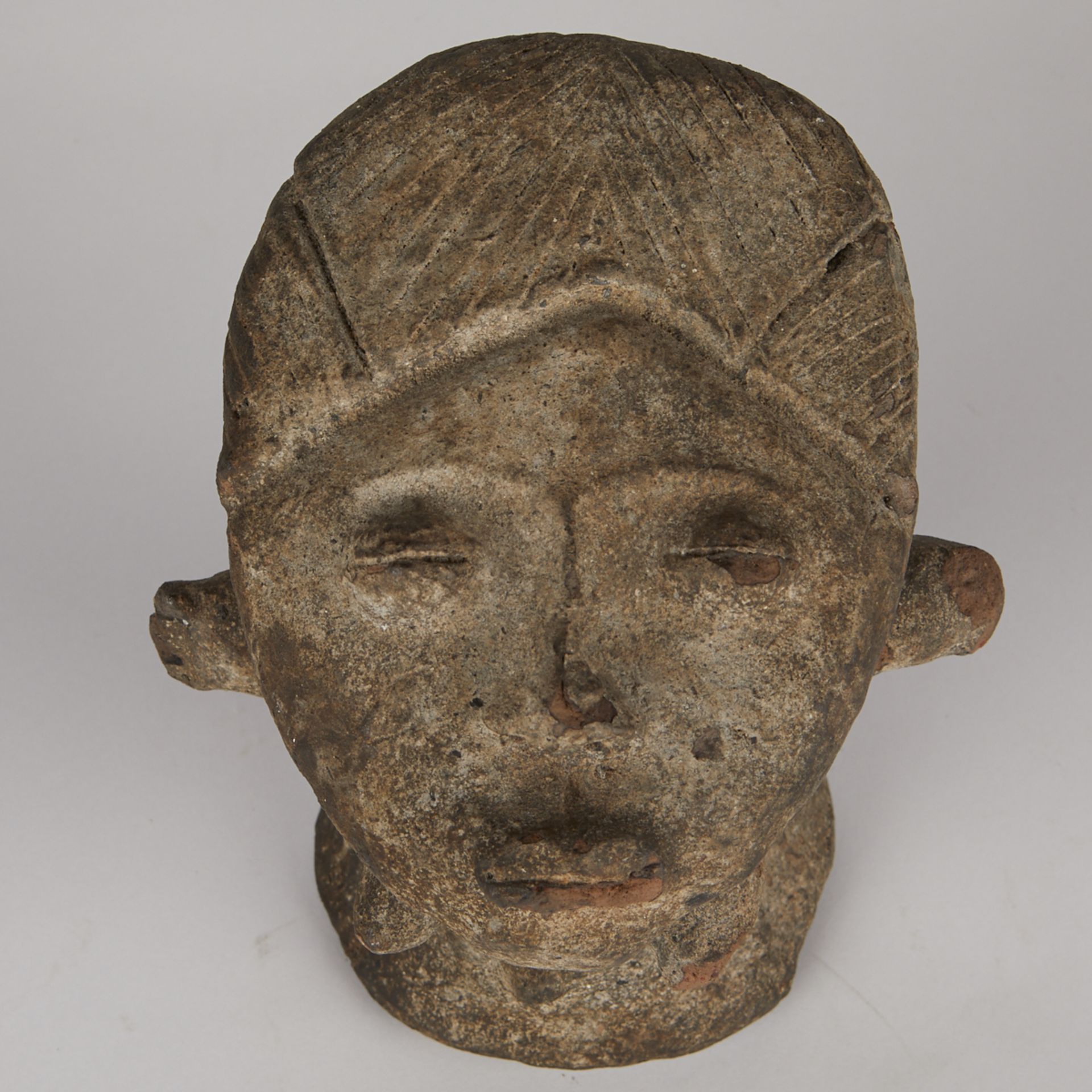 Grp: 5 20th c. African Stone Carvings - Image 15 of 35