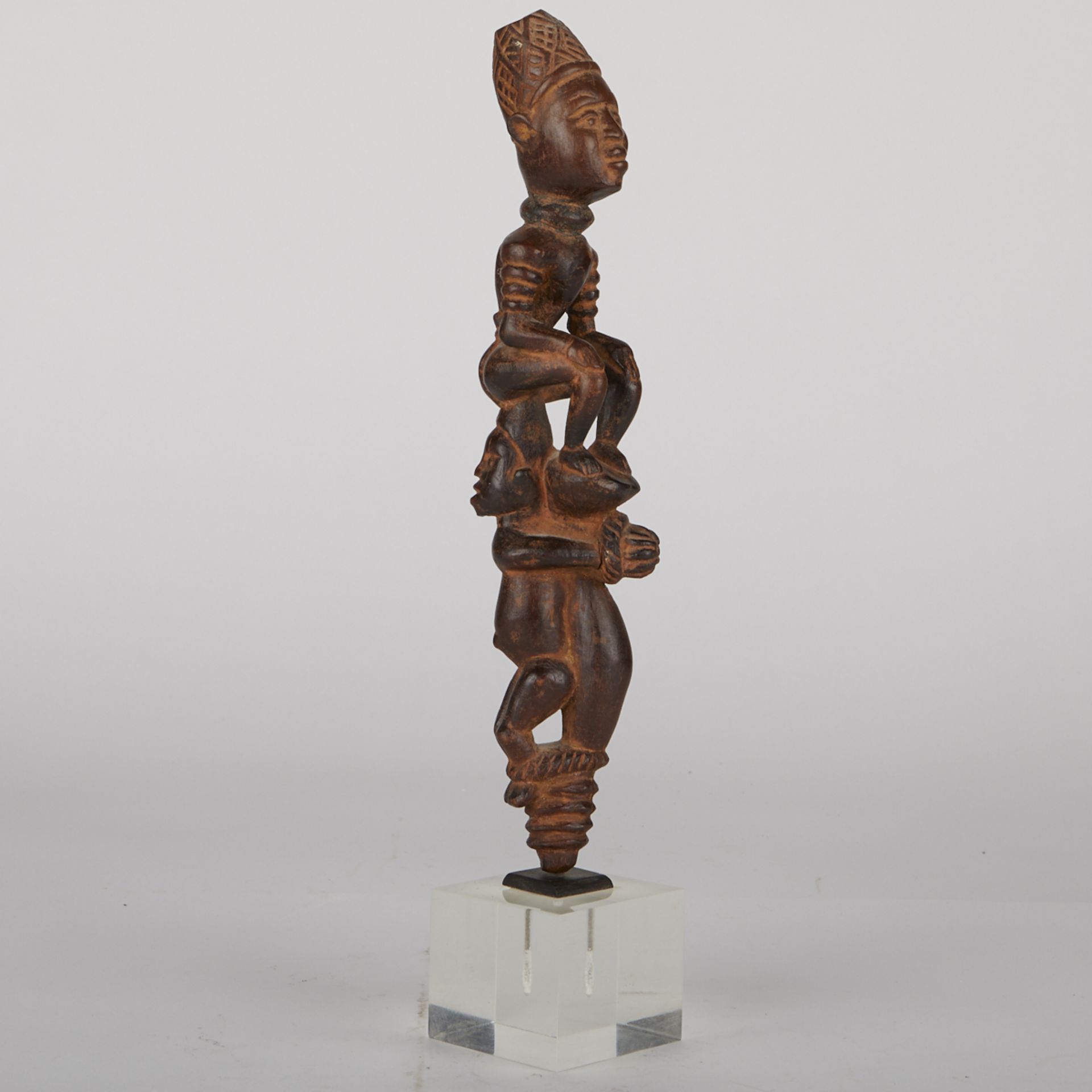 Grp: 5 20th c. African Carved Wood Figures - Image 9 of 38