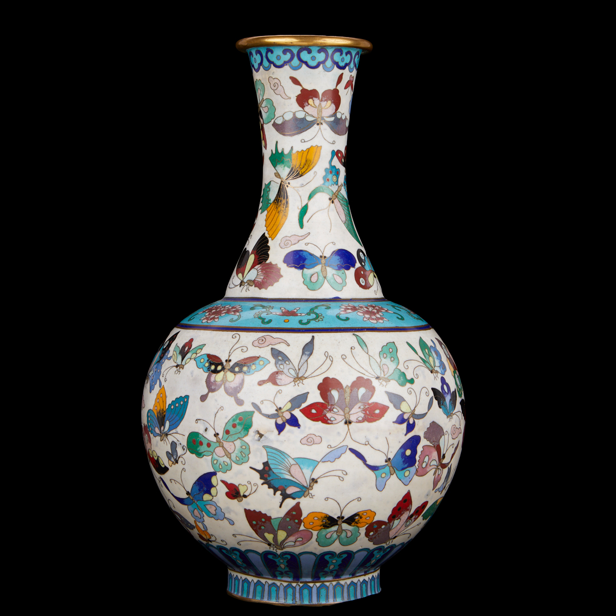 20th C. Chinese Cloisonne Vase - Image 3 of 7