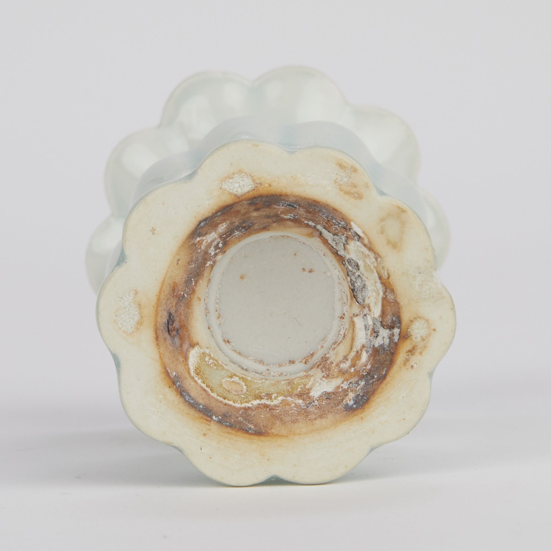 Chinese Ceramic Celadon Lobed Vase w/ Box - Bild 6 aus 6
