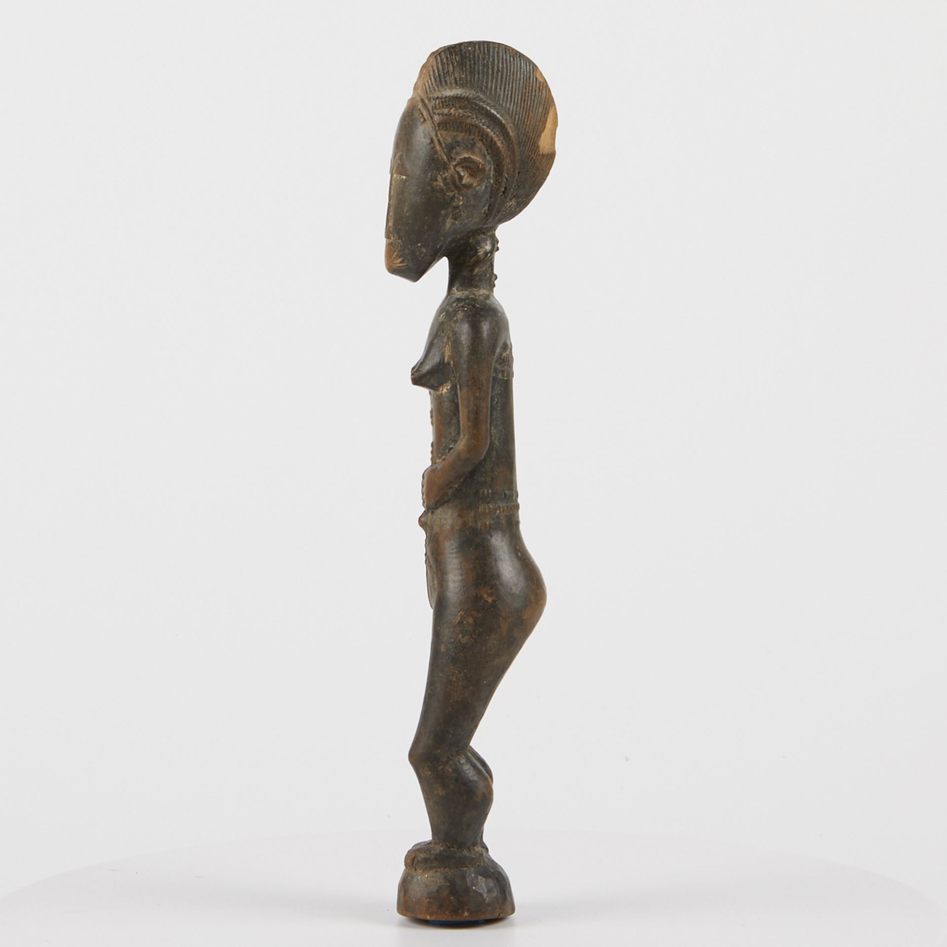 Grp: 5 20th c. African Carved Wood Figures - Image 20 of 38