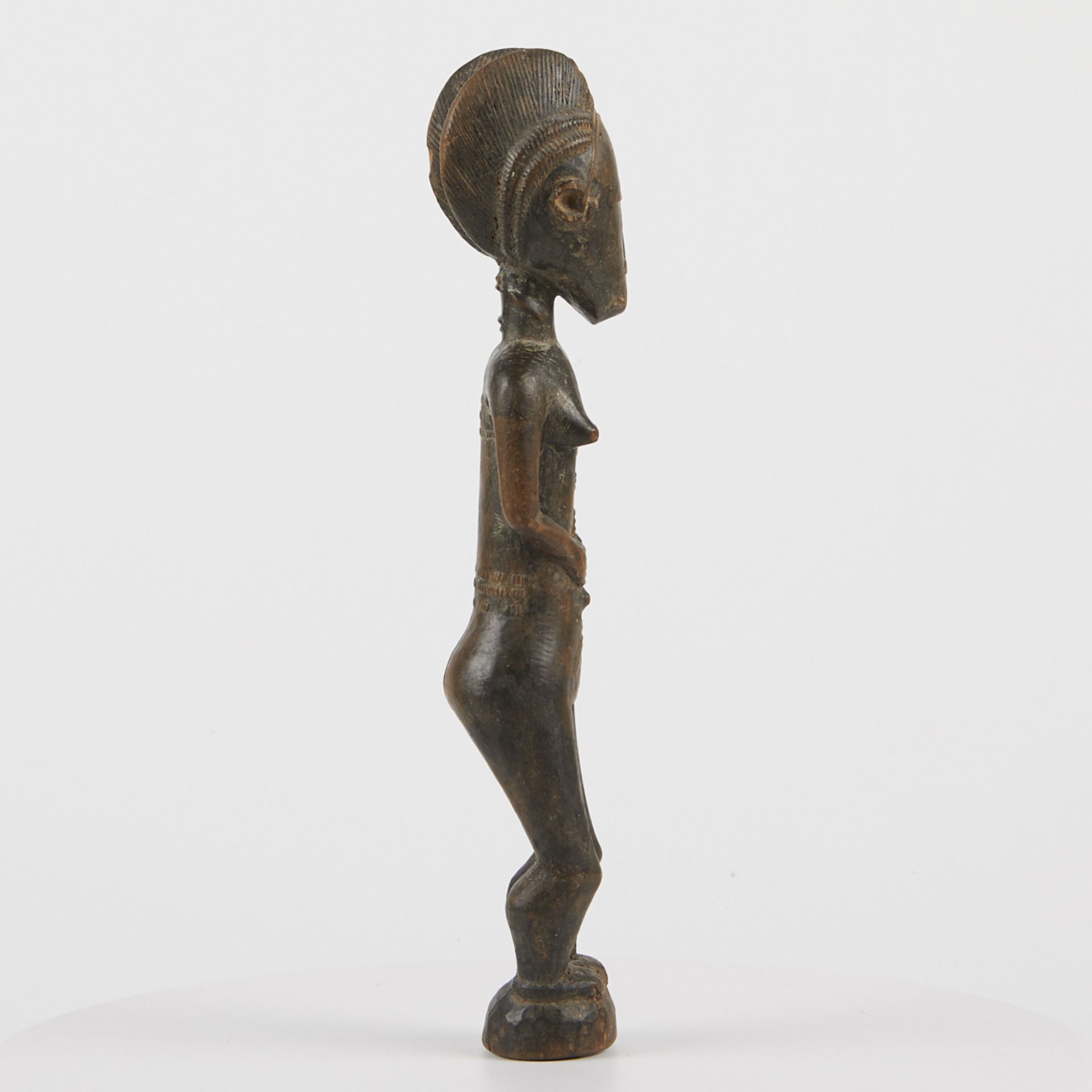 Grp: 5 20th c. African Carved Wood Figures - Image 18 of 38
