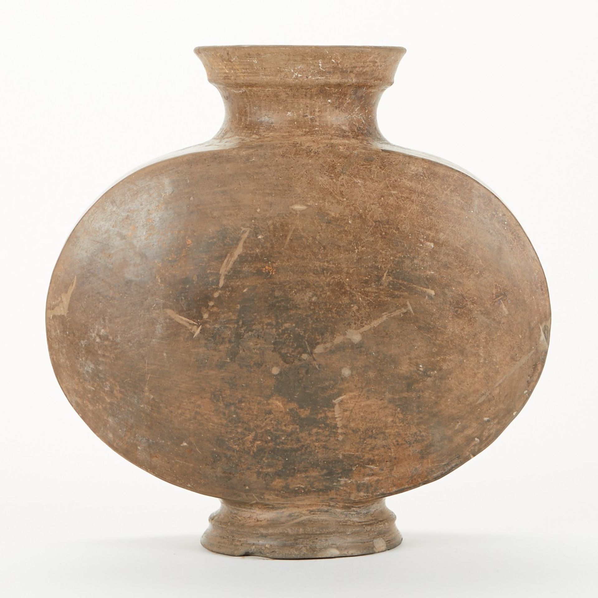 Chinese Han Dynasty Cocoon Pottery Vase - Image 3 of 9