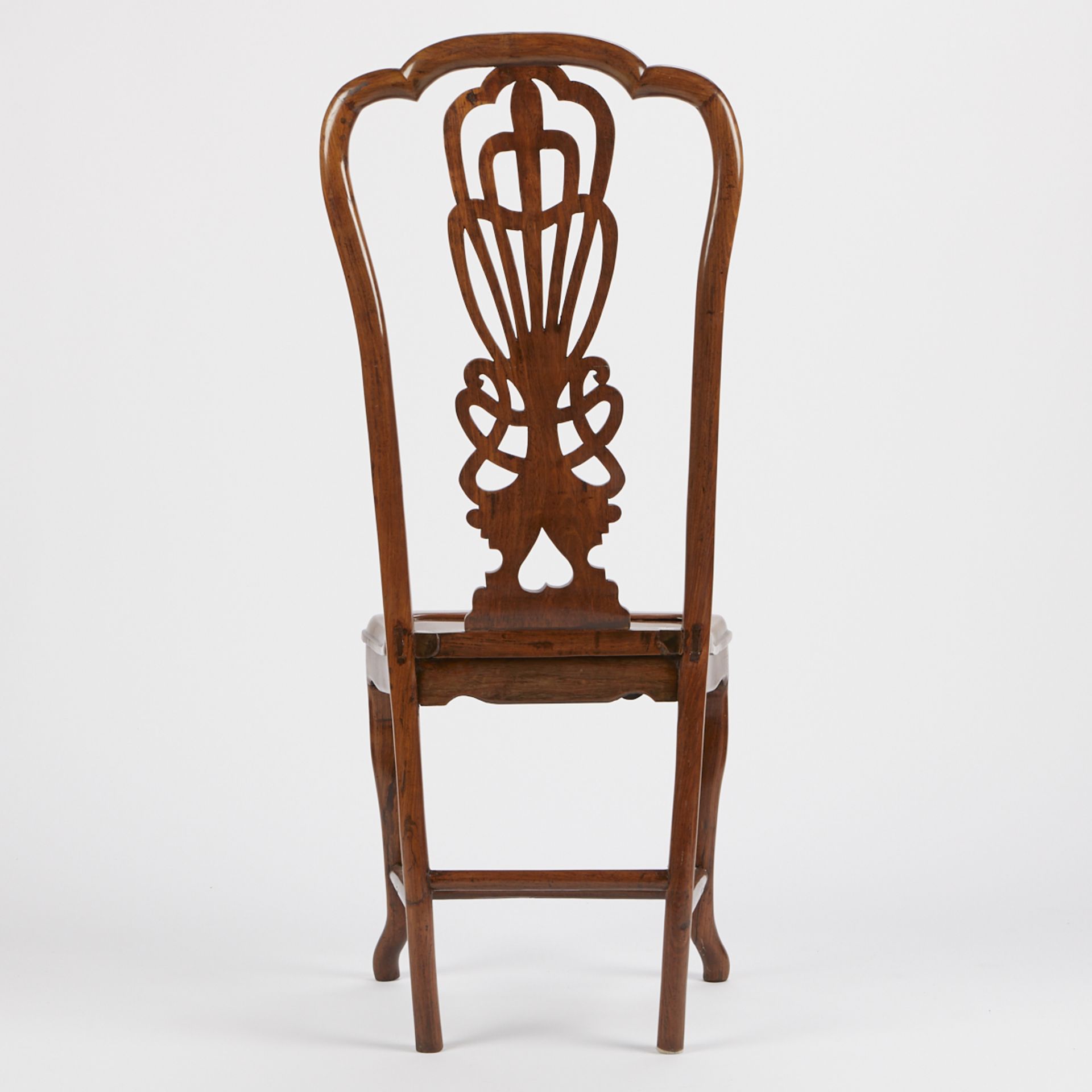 Chinese Export Carved Wooden Chair Art Nouveau - Image 3 of 6