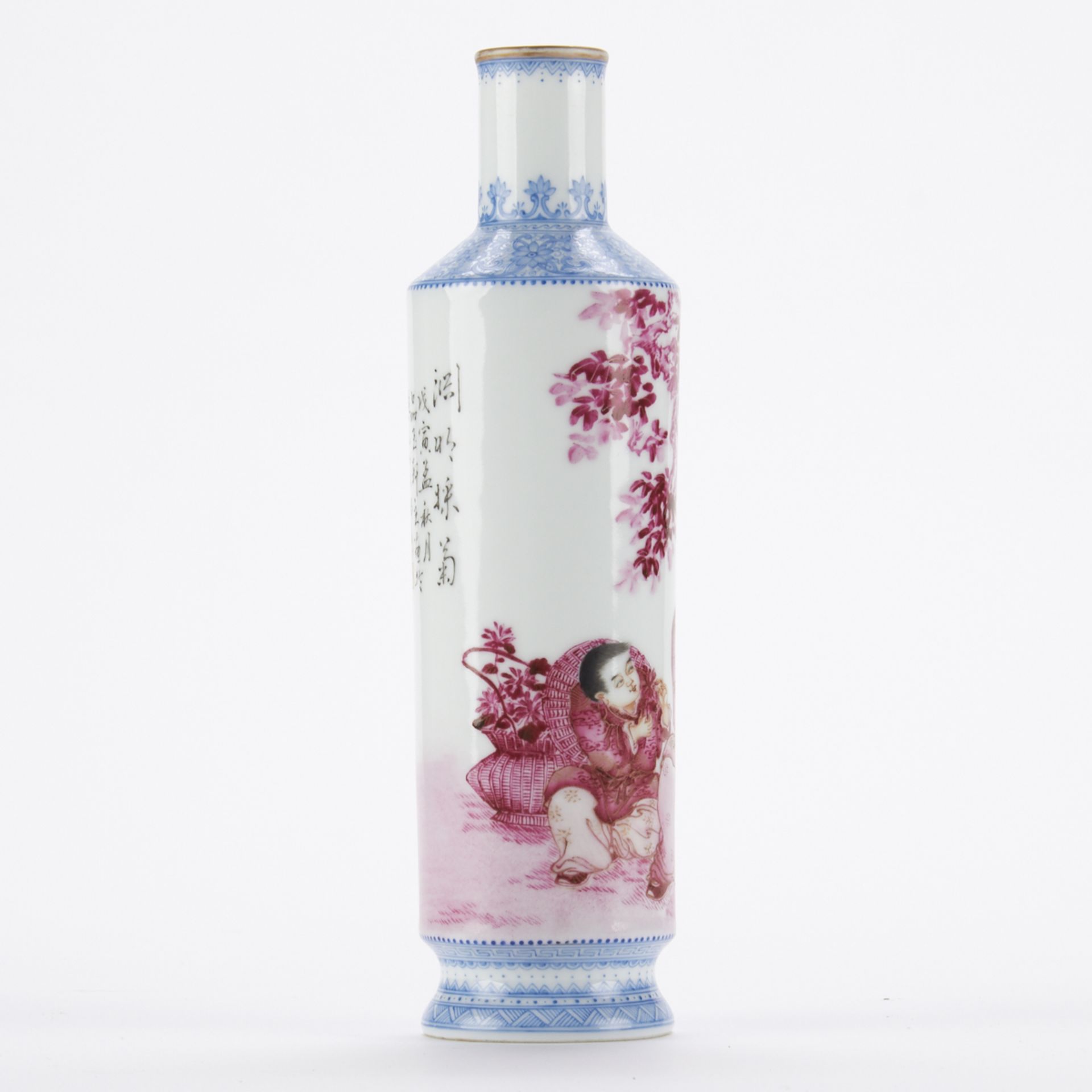 Chinese Porcelain Vase Wu Weiming - Image 3 of 6