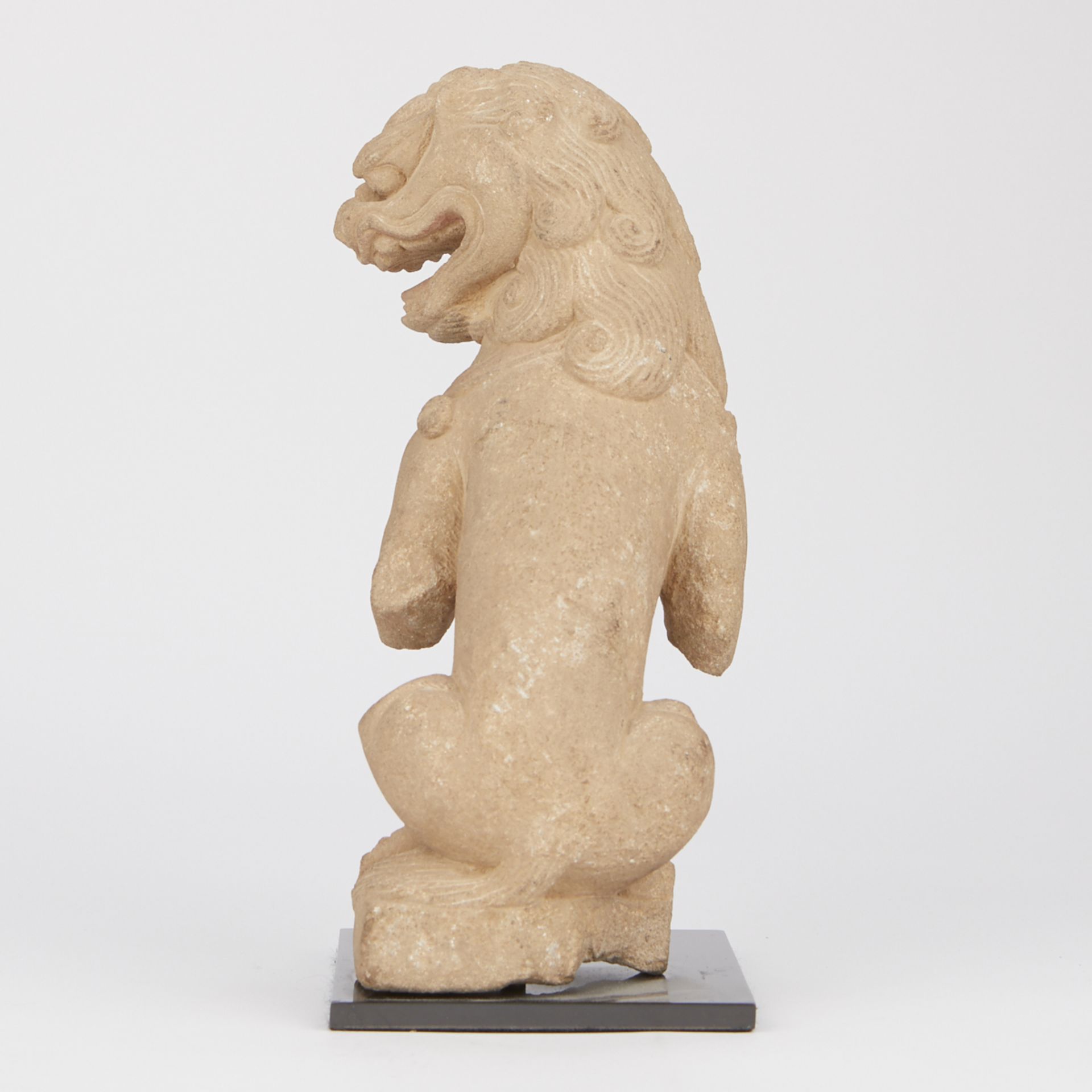 Chinese Carved Stone Guardian Lion - Image 4 of 9