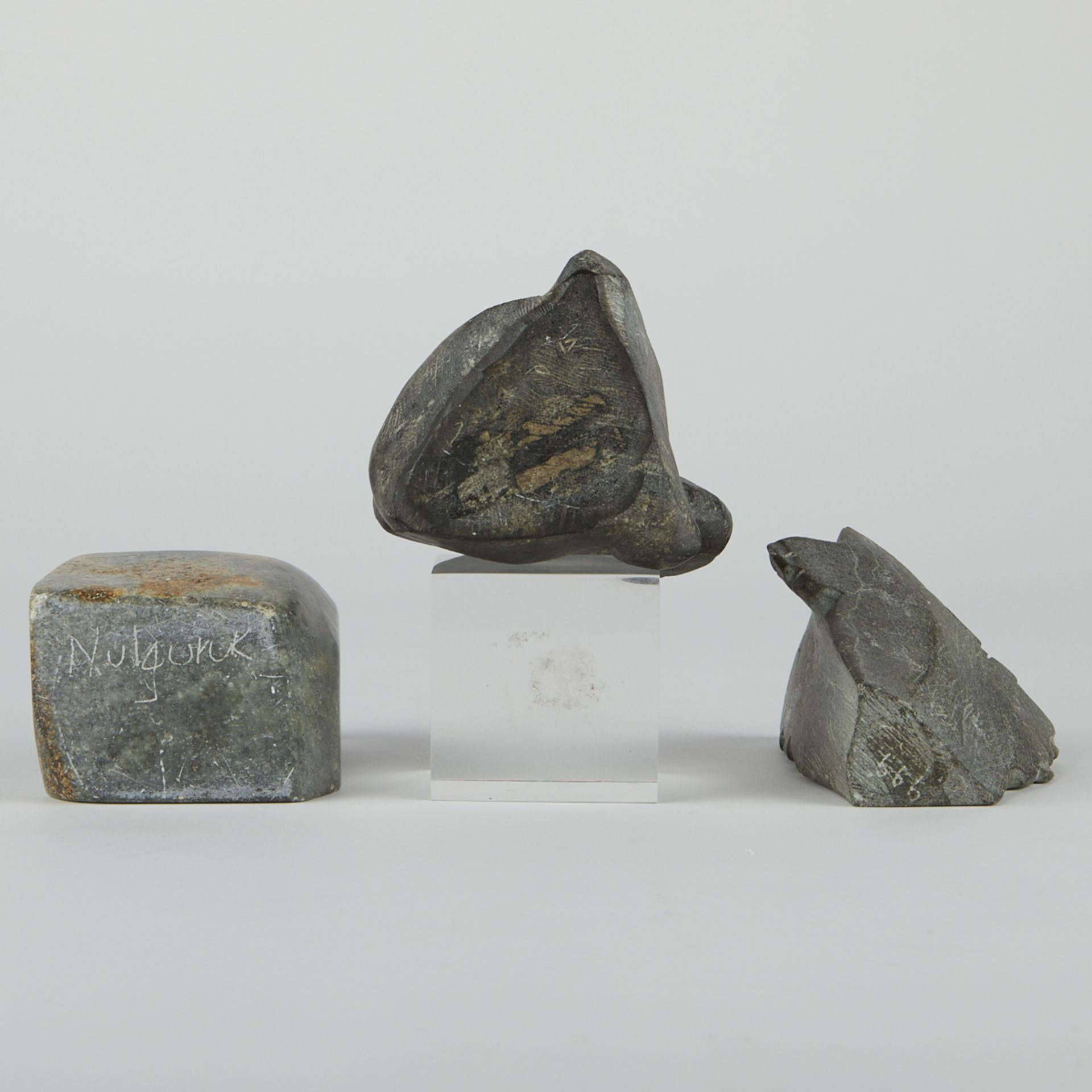 Grp: 3 Abstract Stone Carvings Inuit - Image 5 of 8