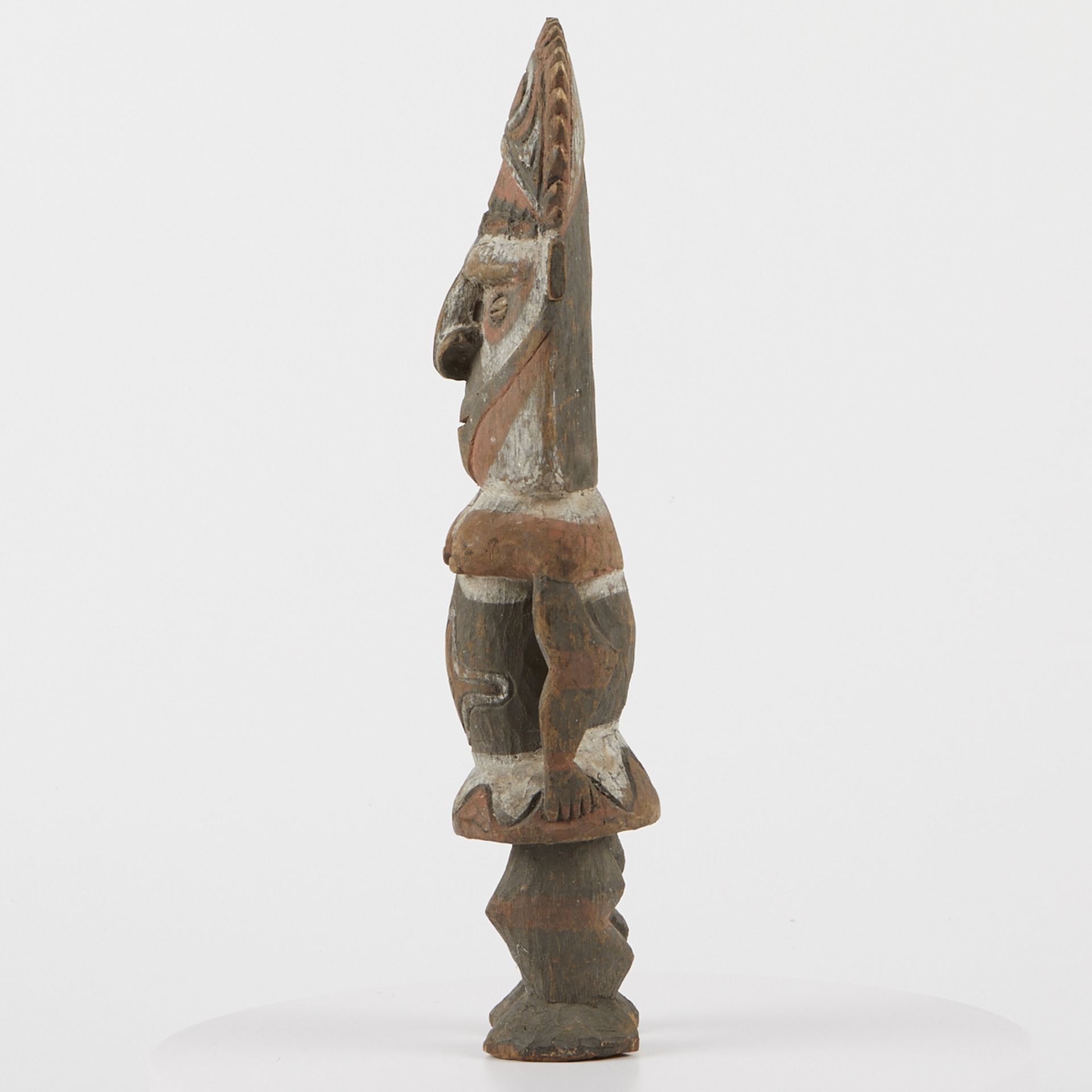 Grp: 5 20th c. African Carved Wood Figures - Image 36 of 38