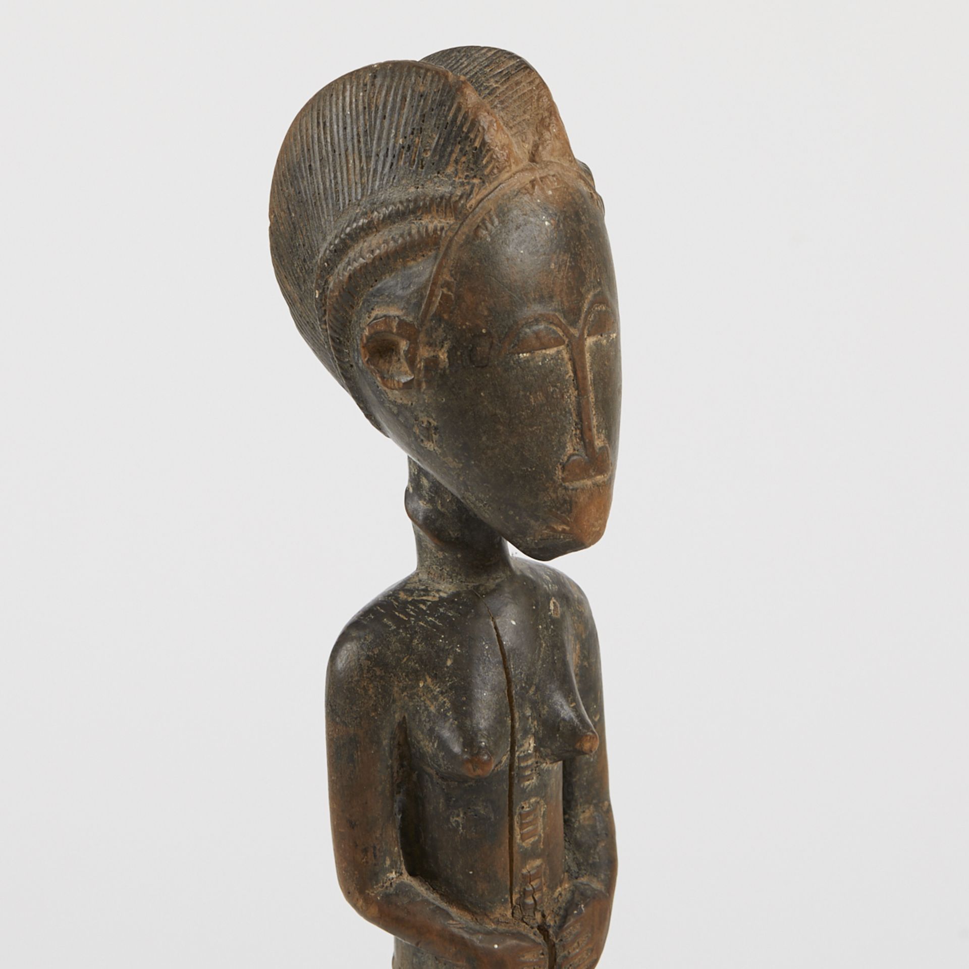 Grp: 5 20th c. African Carved Wood Figures - Image 21 of 38
