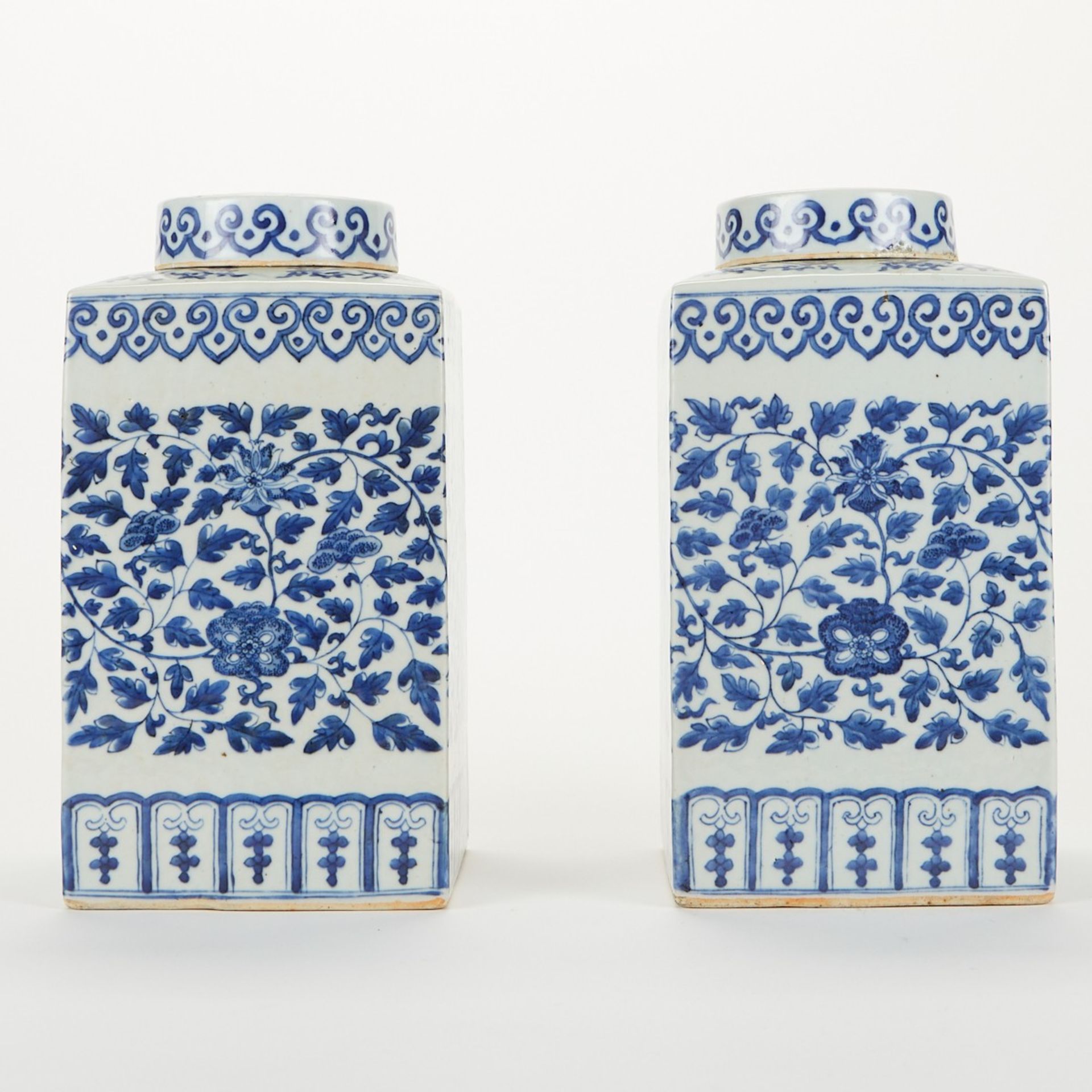 Pair of Chinese Export Blue & White Porcelain Ginger Jars - Image 2 of 9