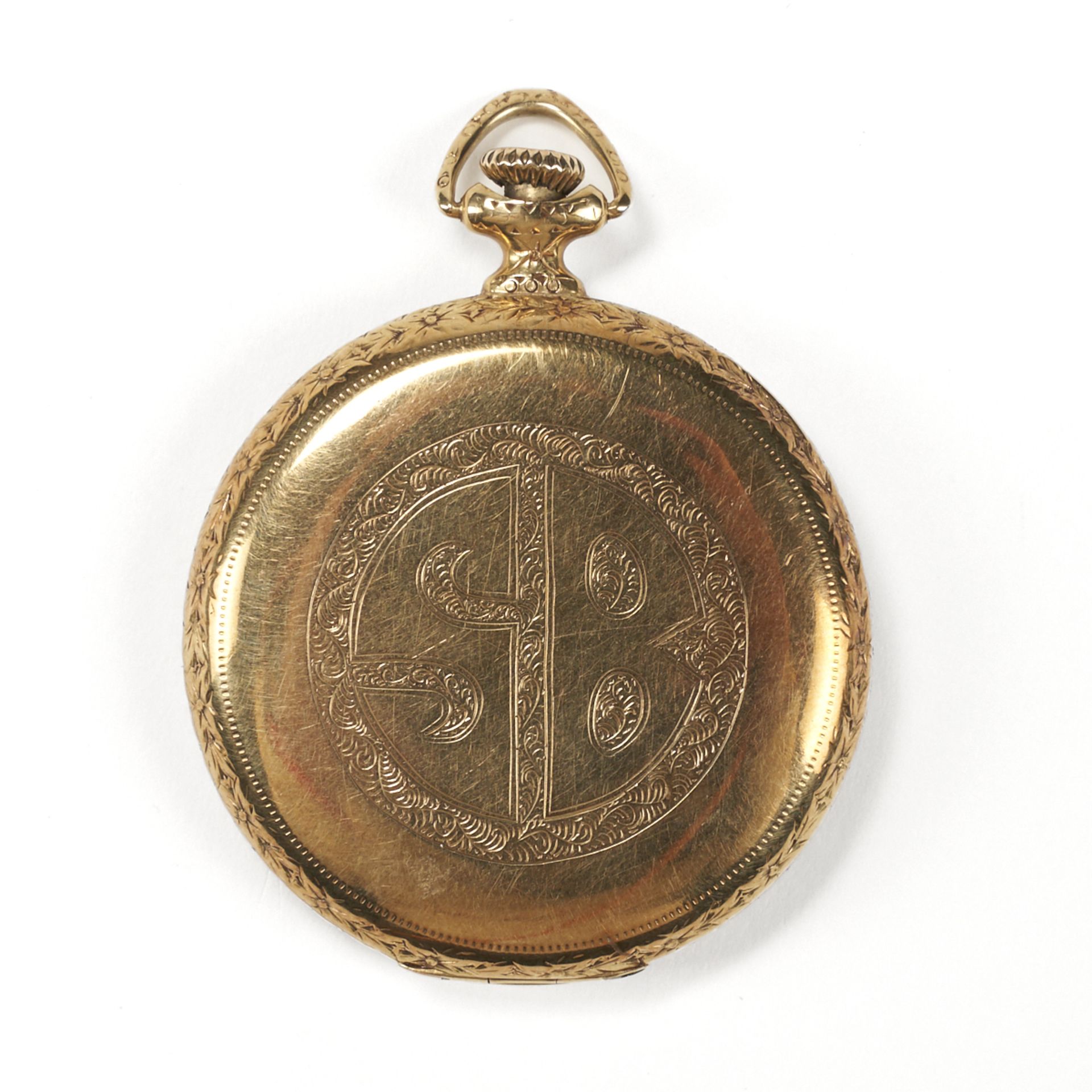 14K Gold Illinois Pocket Watch - 19 Jewels - Bild 2 aus 7