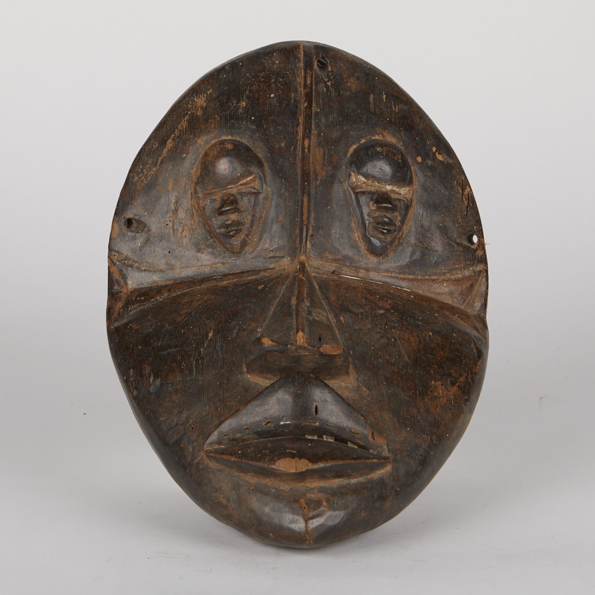 Grp: 5 20th c. African Carved Masks - Image 16 of 33