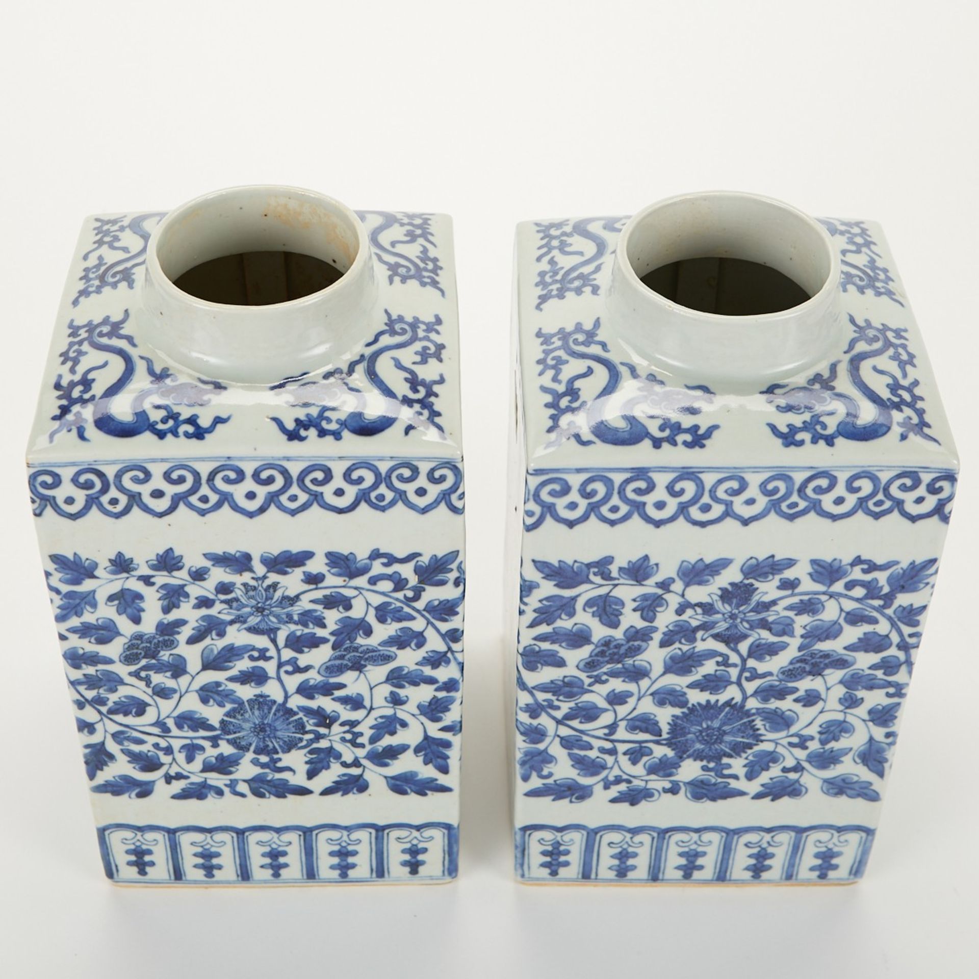 Pair of Chinese Export Blue & White Porcelain Ginger Jars - Image 6 of 9