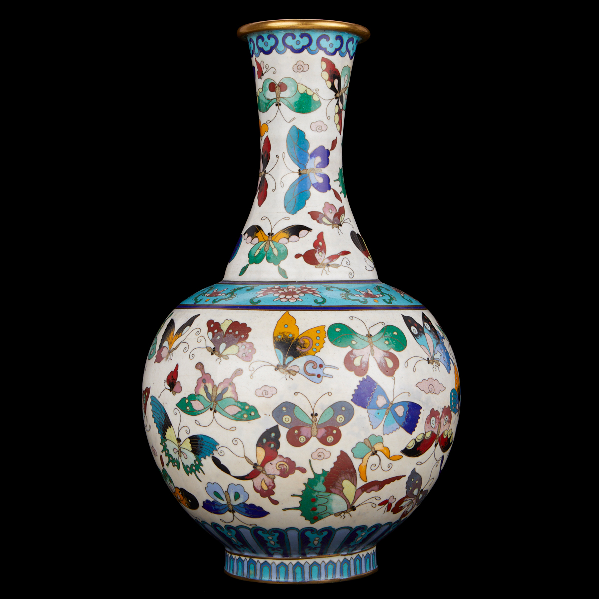 20th C. Chinese Cloisonne Vase - Image 2 of 7