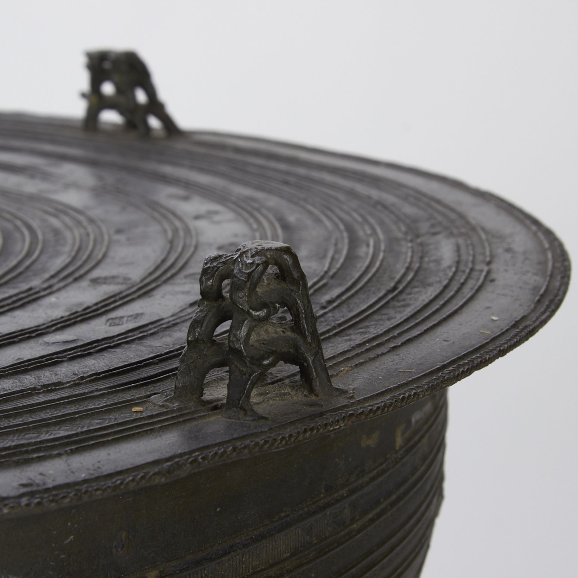 19th c. SE Asian Bronze Rain Drum - Image 5 of 7