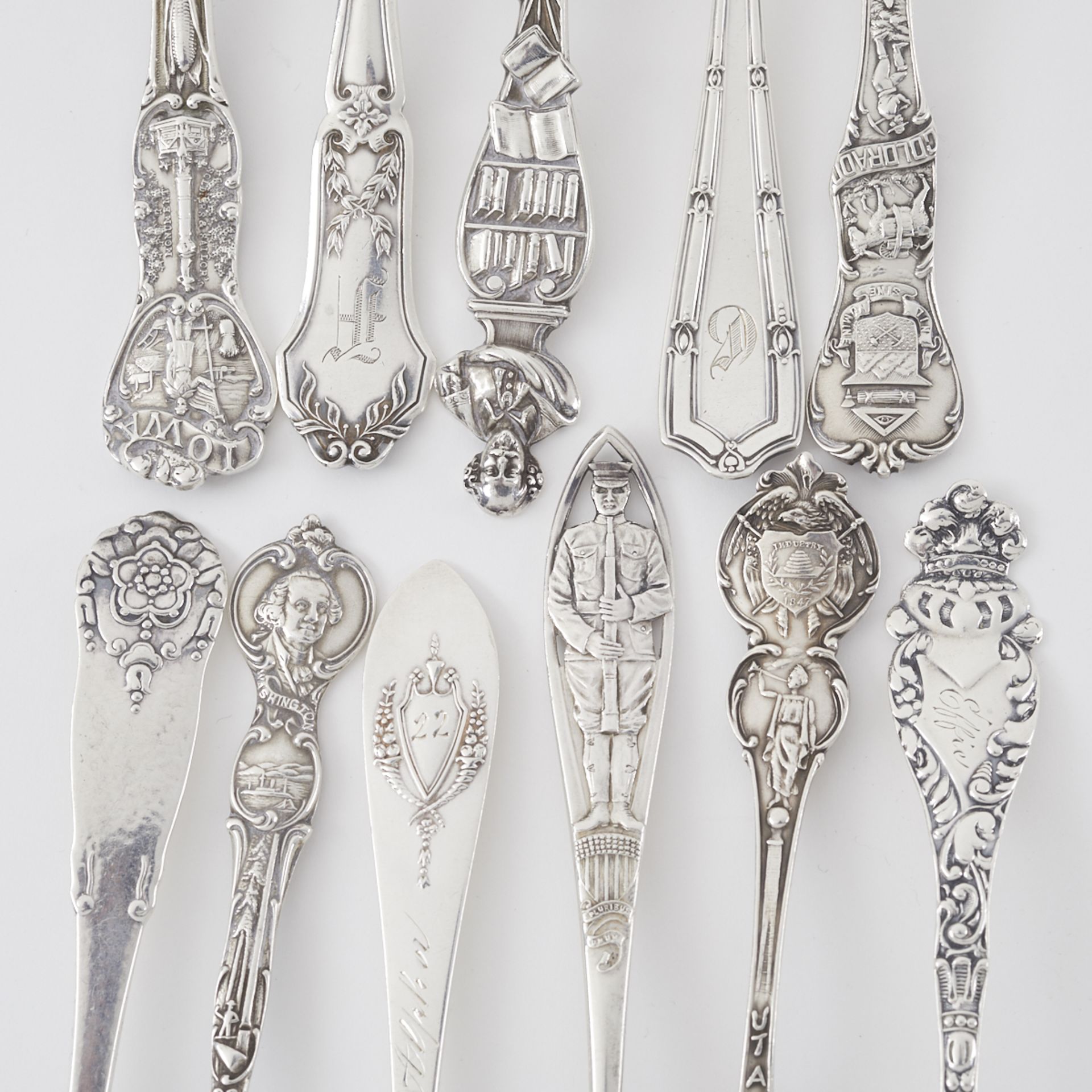 Lrg Grp: Sterling Flatware & Souvenir Spoons - Image 4 of 7