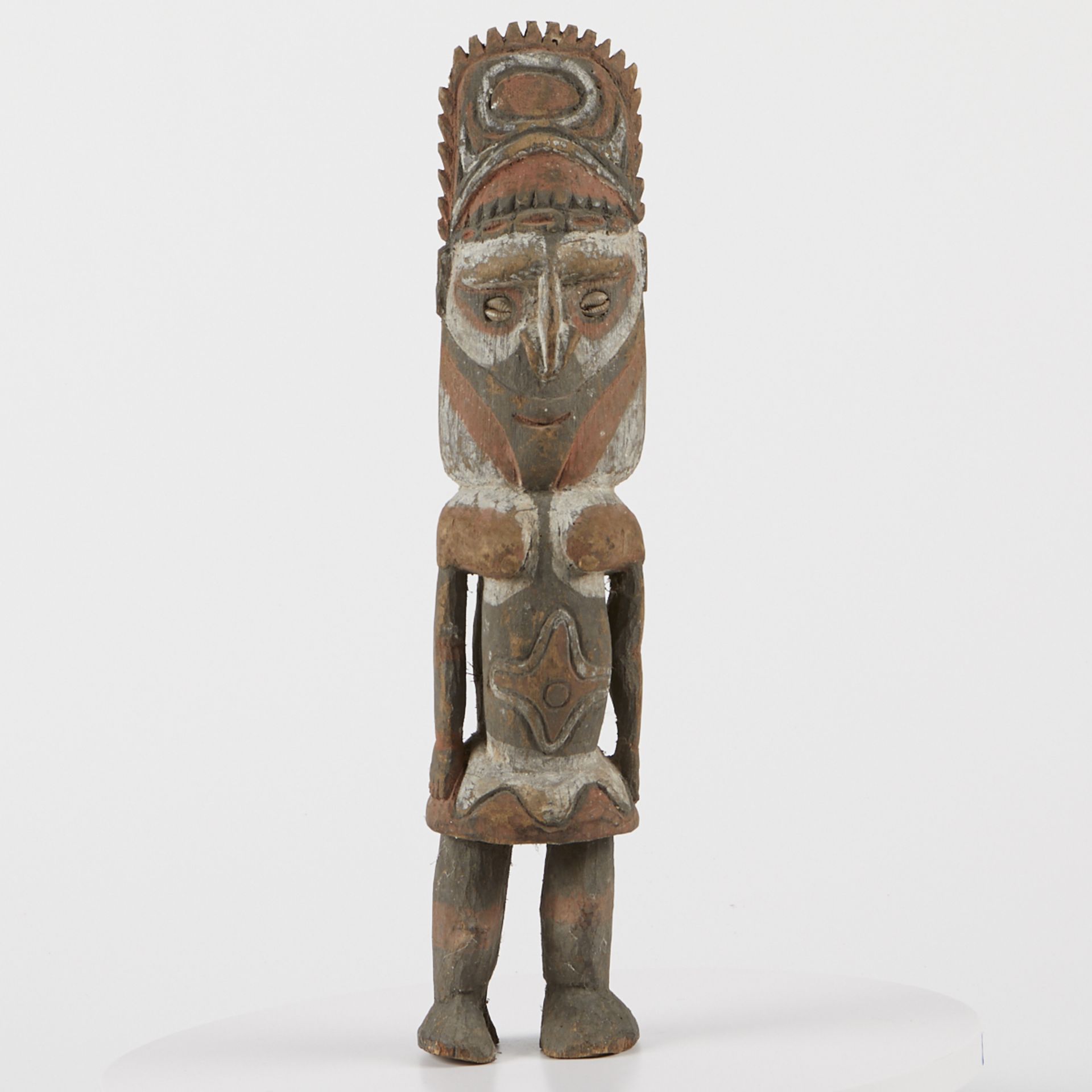 Grp: 5 20th c. African Carved Wood Figures - Image 32 of 38
