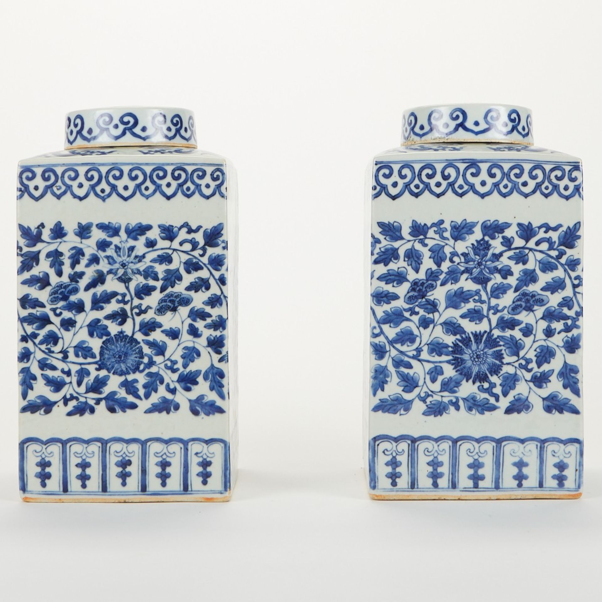 Pair of Chinese Export Blue & White Porcelain Ginger Jars - Image 3 of 9