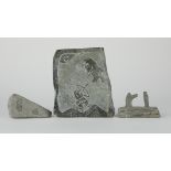 Grp: 3 Pictographic Stone Carvings