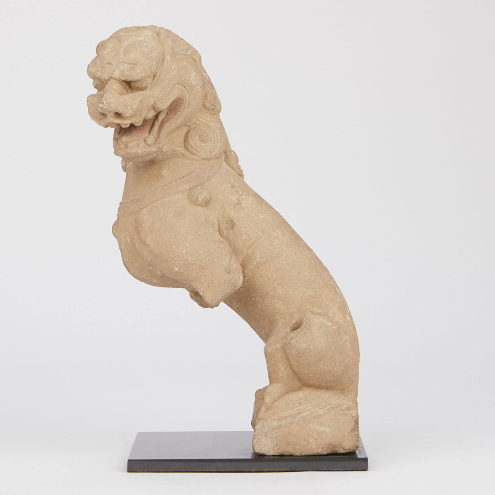 Chinese Carved Stone Guardian Lion - Image 3 of 9