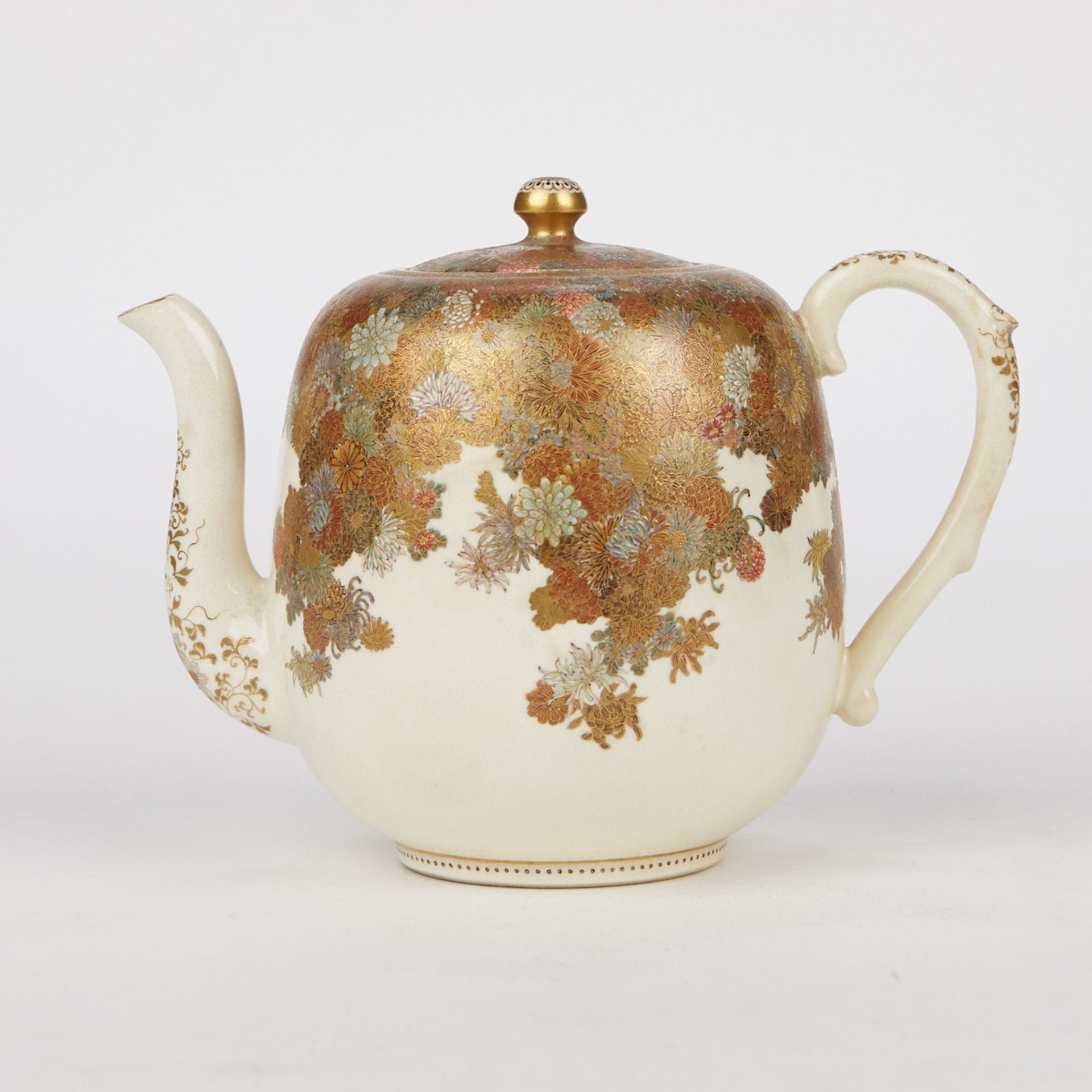 Yabu Meizan Satsuma Teapot - Bild 2 aus 17