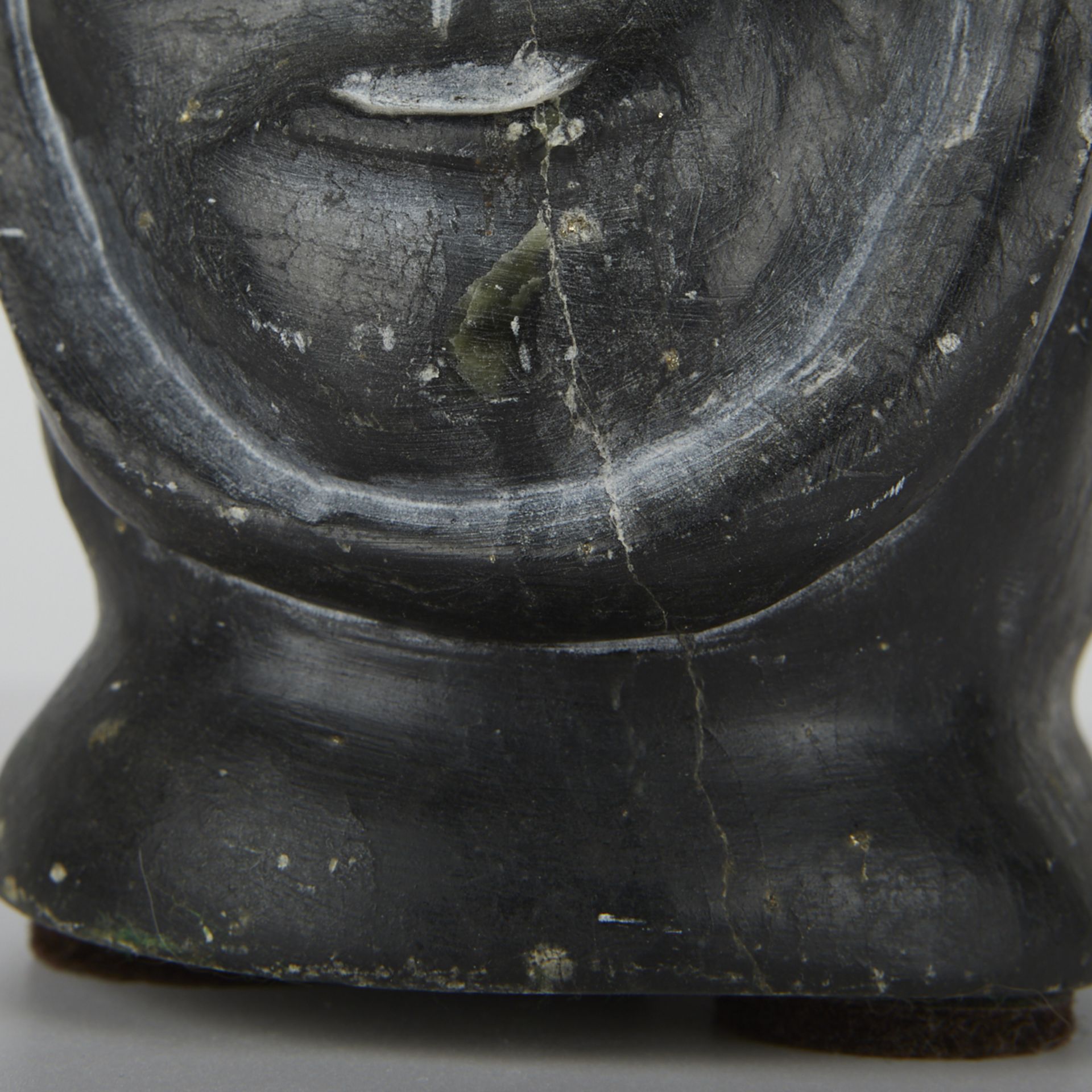 Inuit Stone Carving Head in Parka - Image 7 of 7