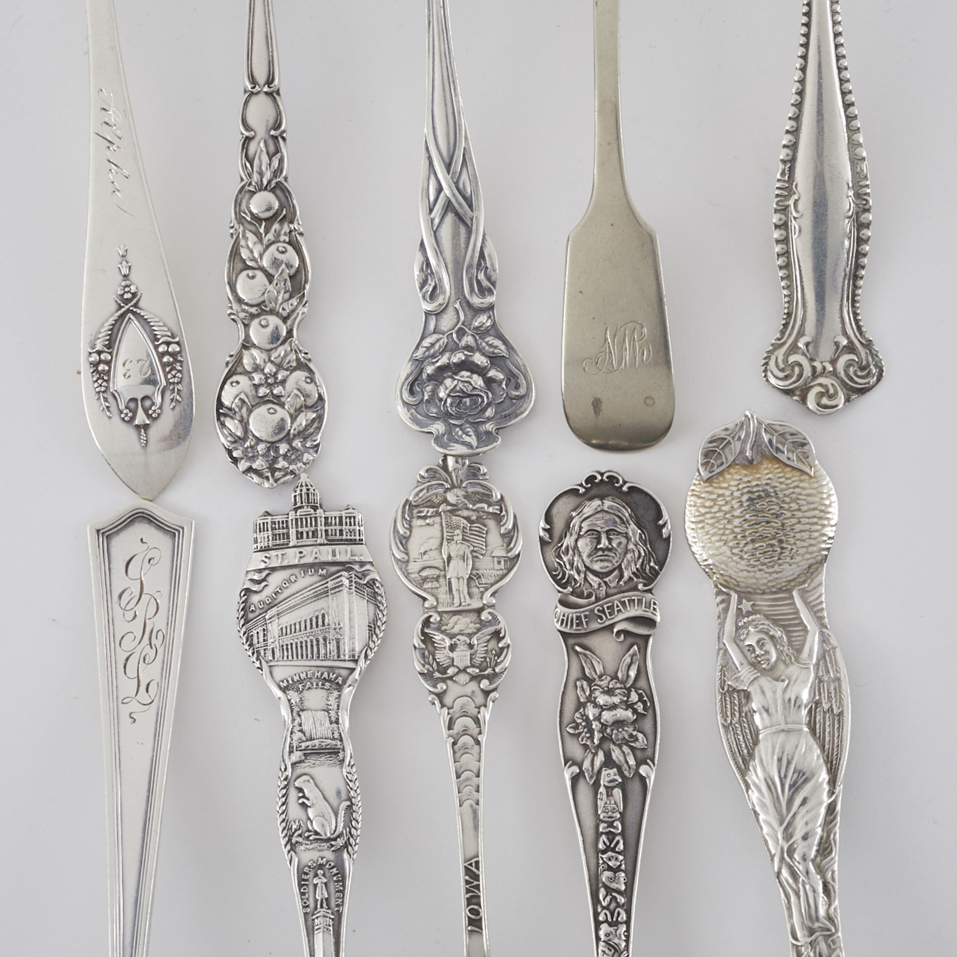 Lrg Grp: Sterling Flatware & Souvenir Spoons - Image 5 of 7