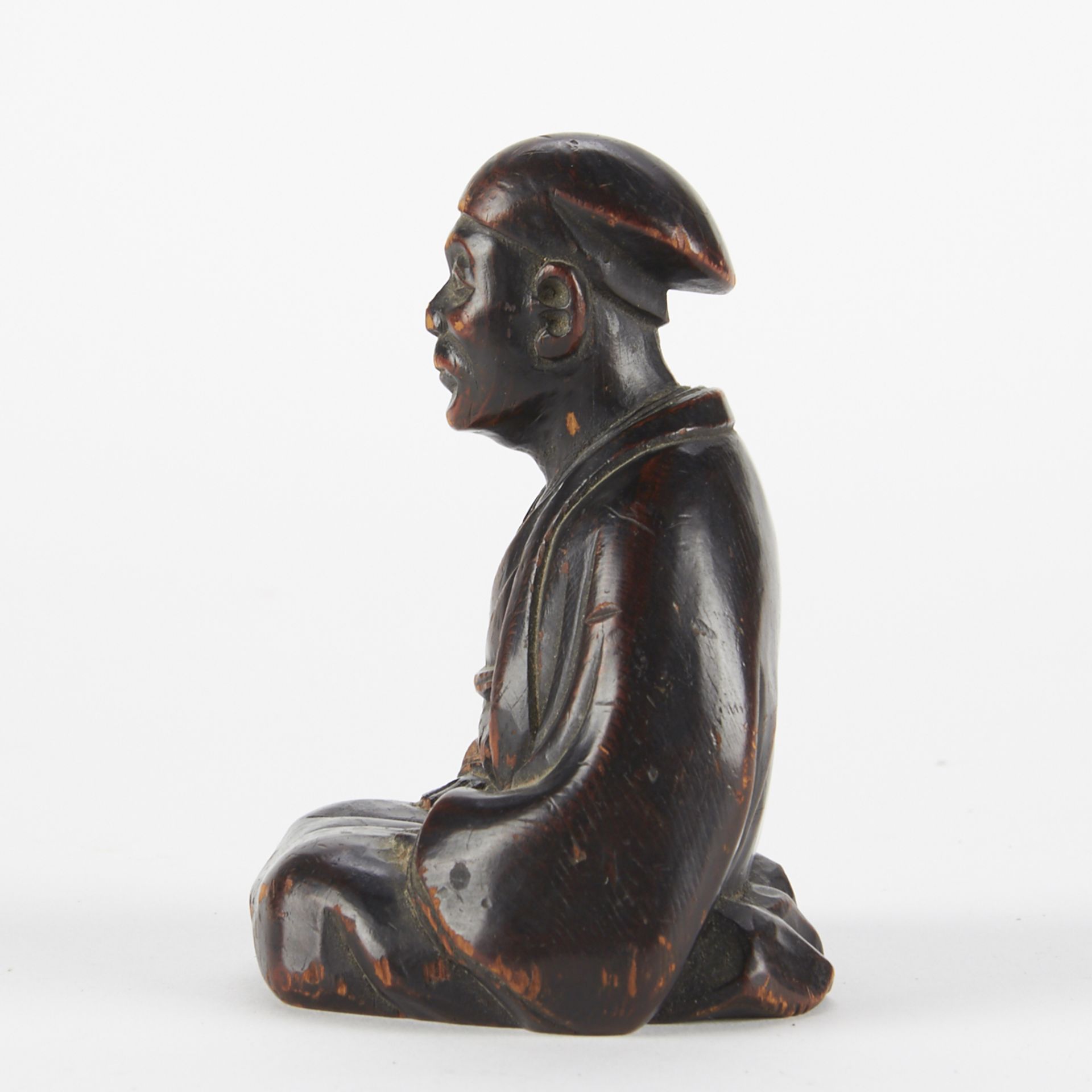 Early Japanese Monk Carving "Ryou Sai" - Image 2 of 6