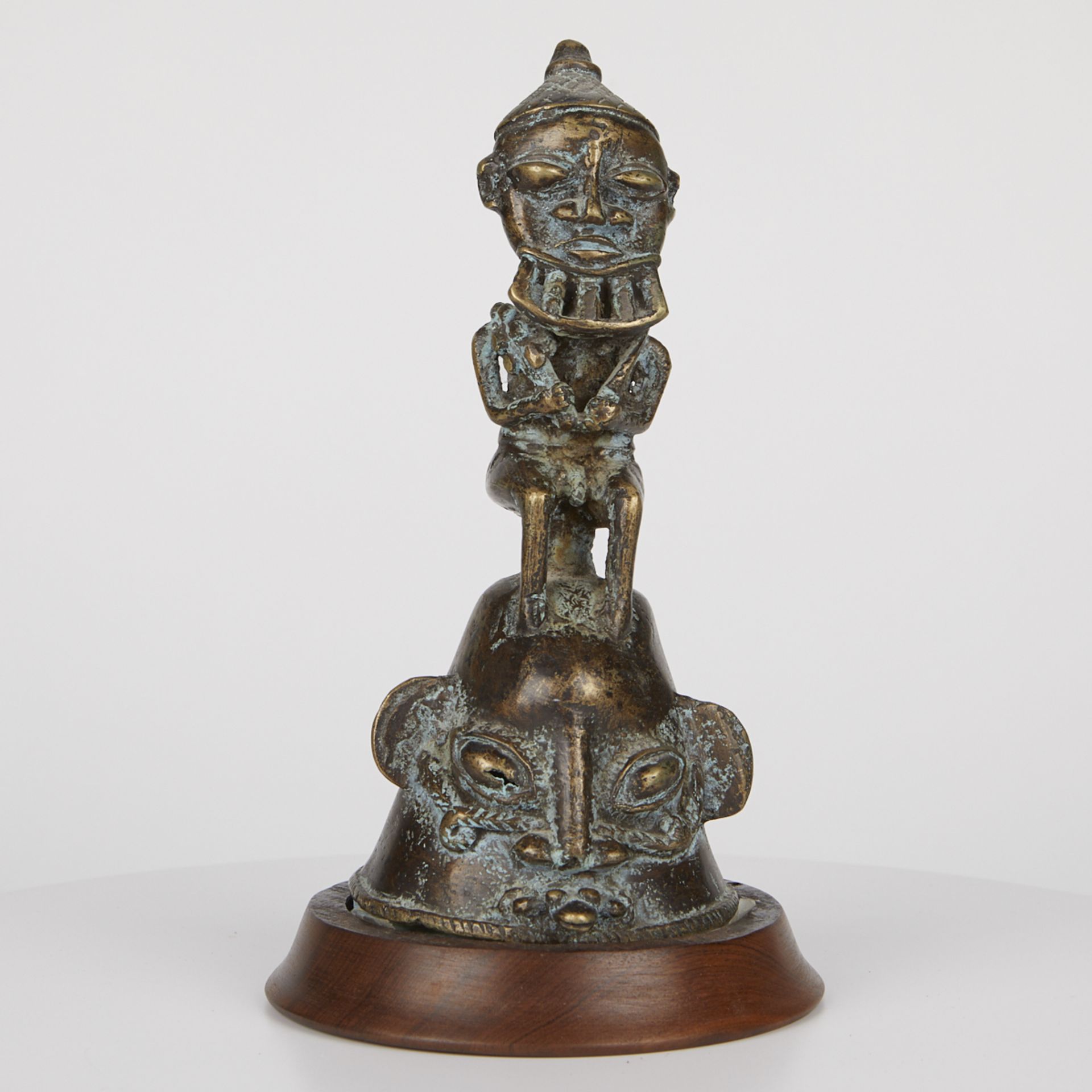 Grp: 3 20th c. African Bronze Sculptures - Image 11 of 24