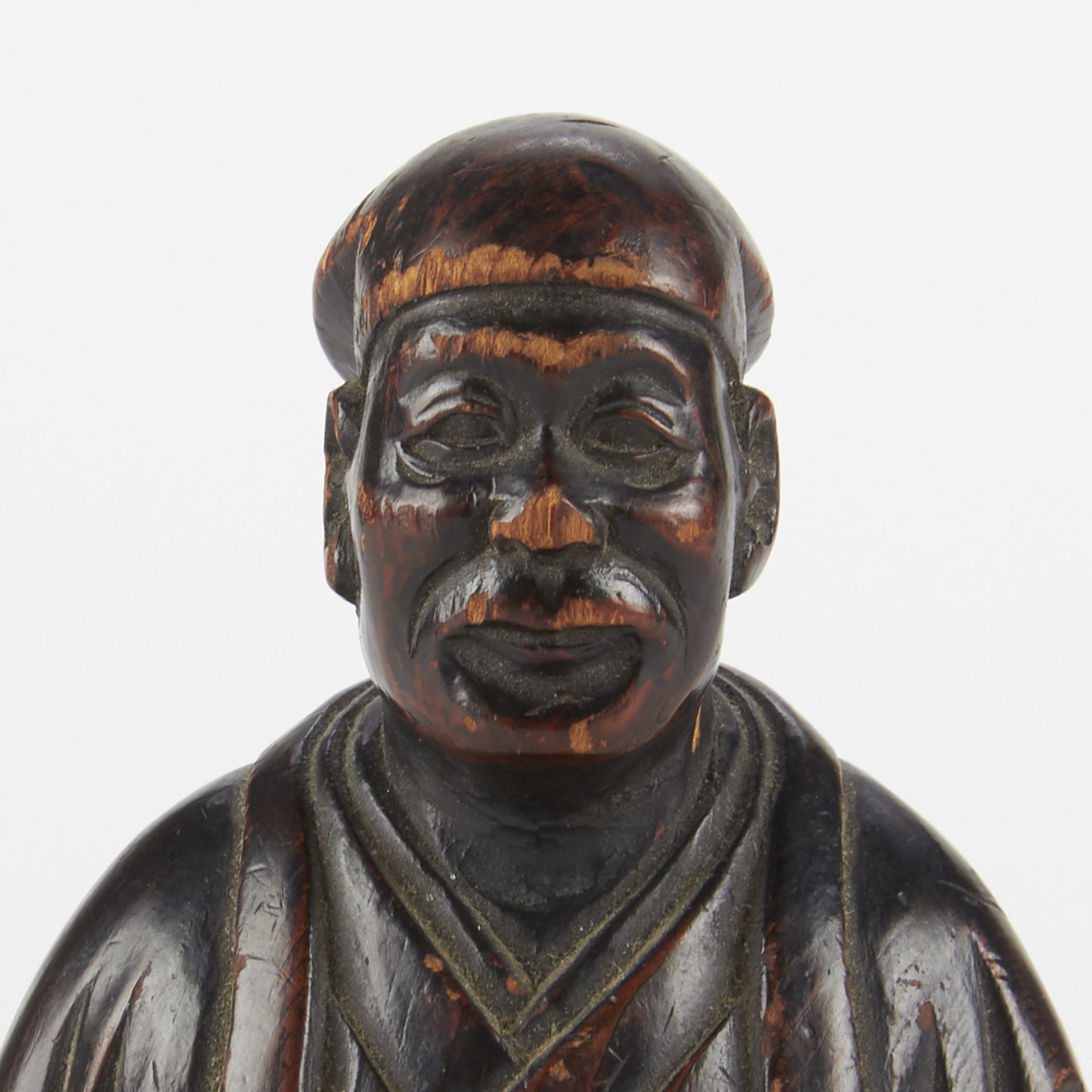 Early Japanese Monk Carving "Ryou Sai" - Image 6 of 6