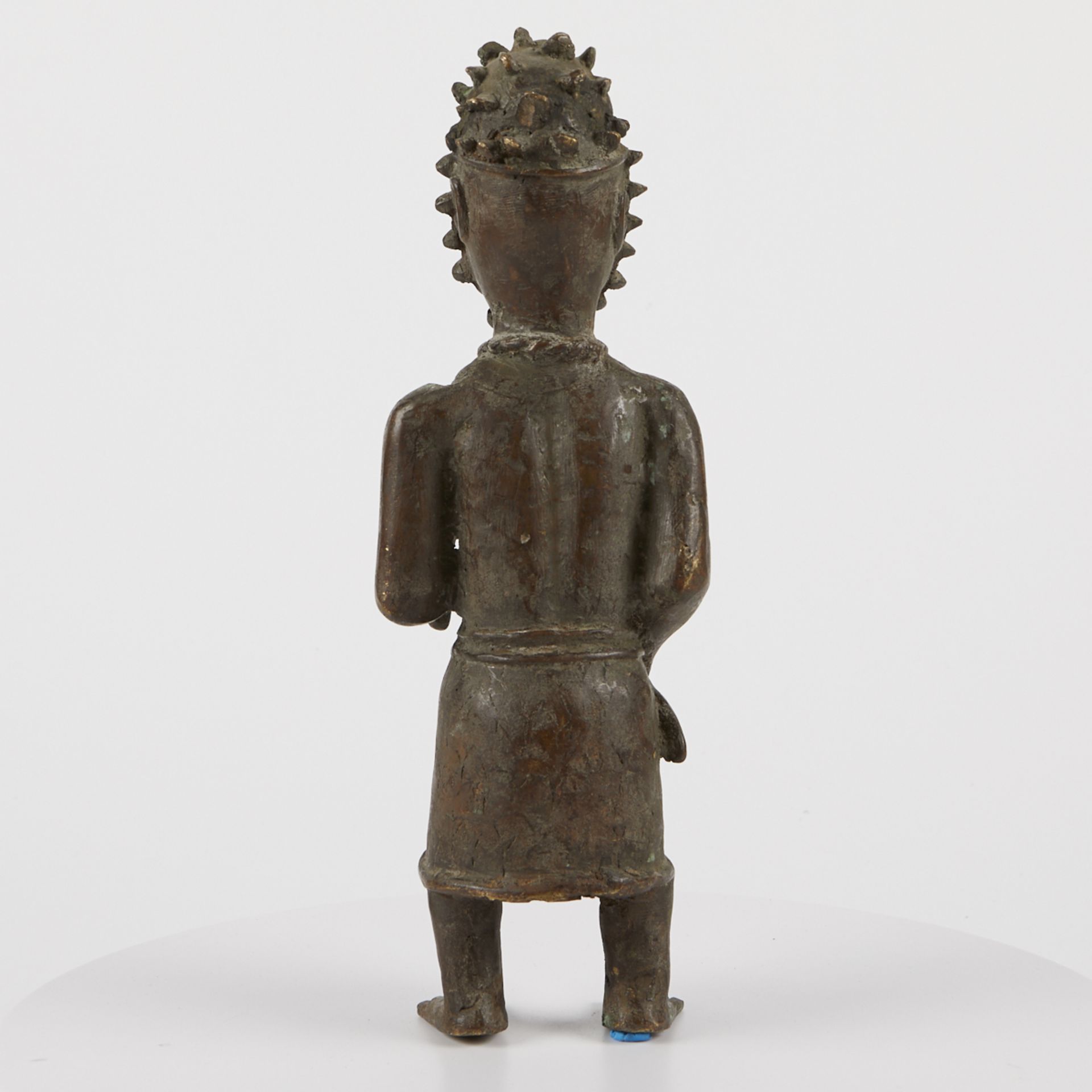 Grp: 3 20th c. African Bronze Sculptures - Image 4 of 24
