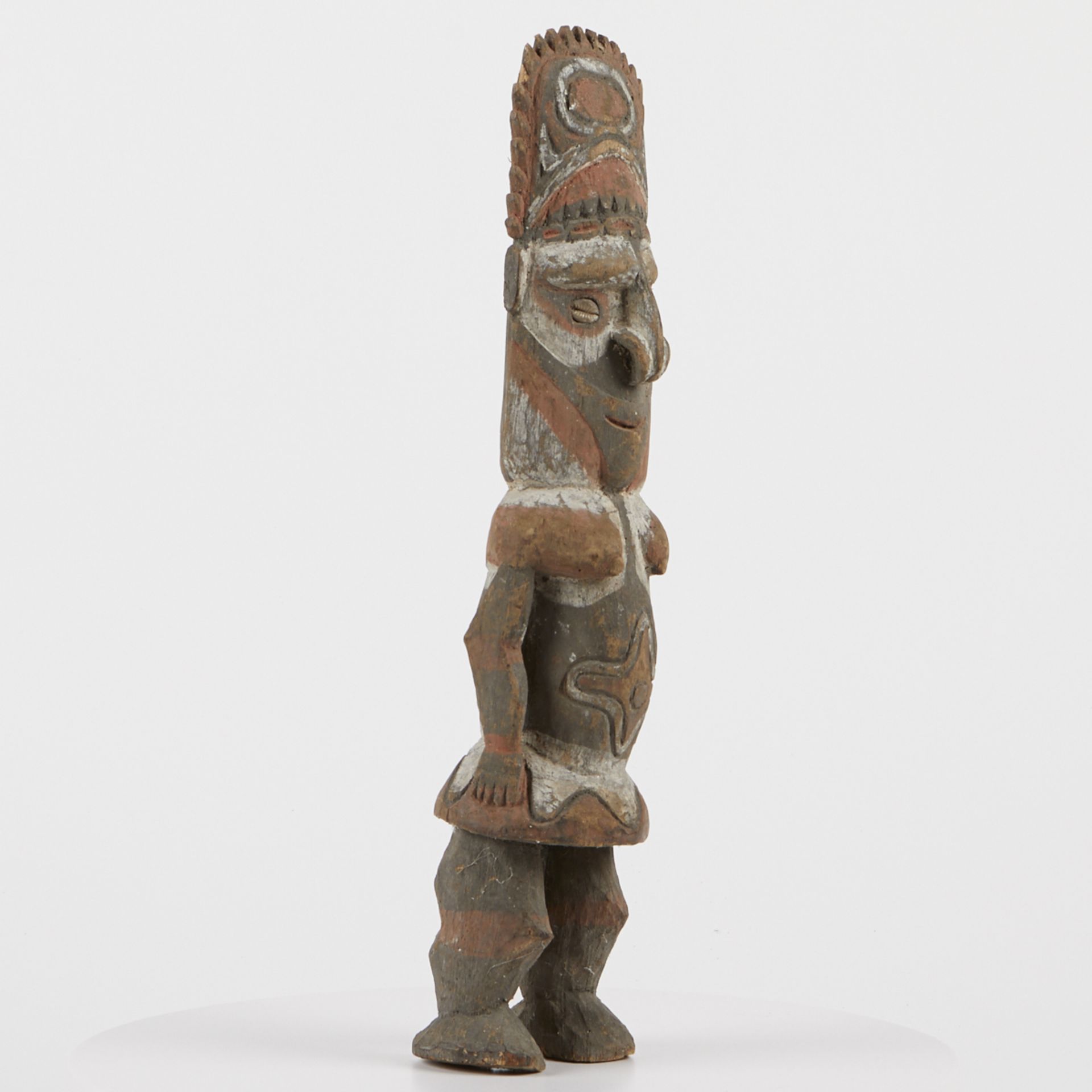 Grp: 5 20th c. African Carved Wood Figures - Image 33 of 38