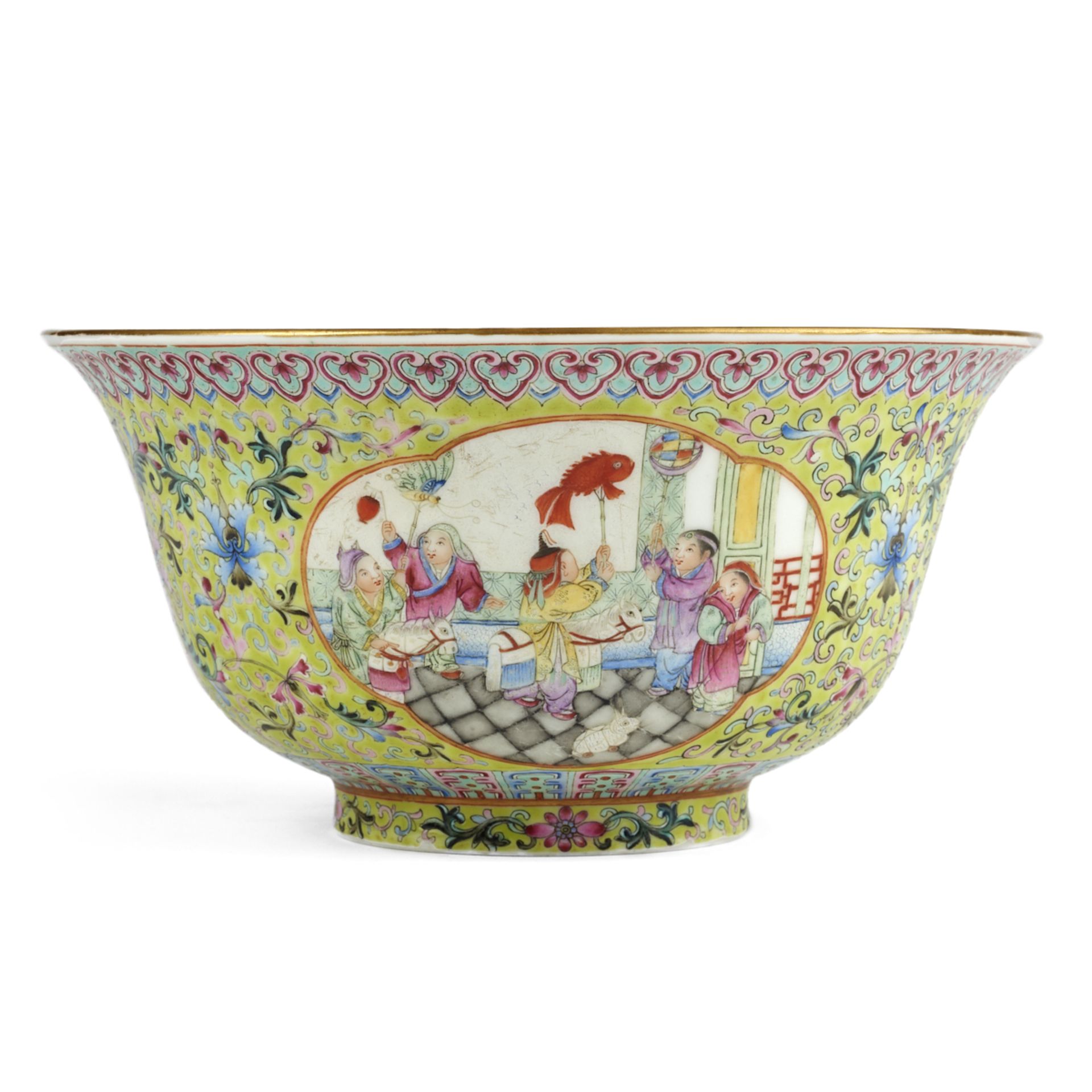 Chinese Qing Famille Rose Bowl Qianlong Mark - Image 3 of 7