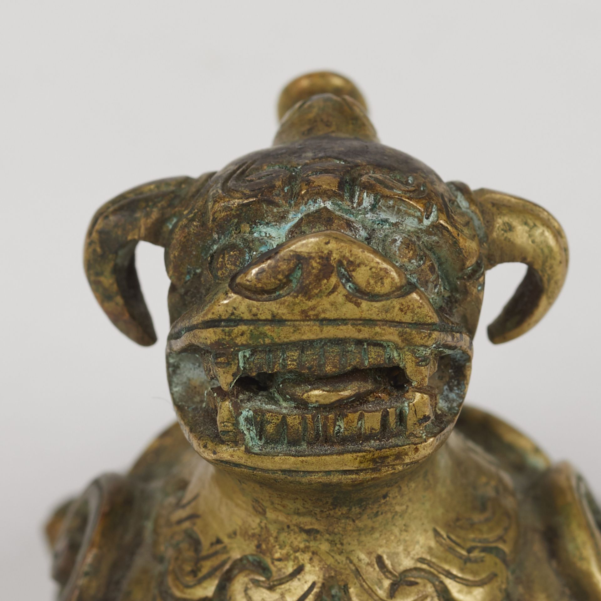 Chinese Bronze Foo Dog Paperweight - Image 8 of 9