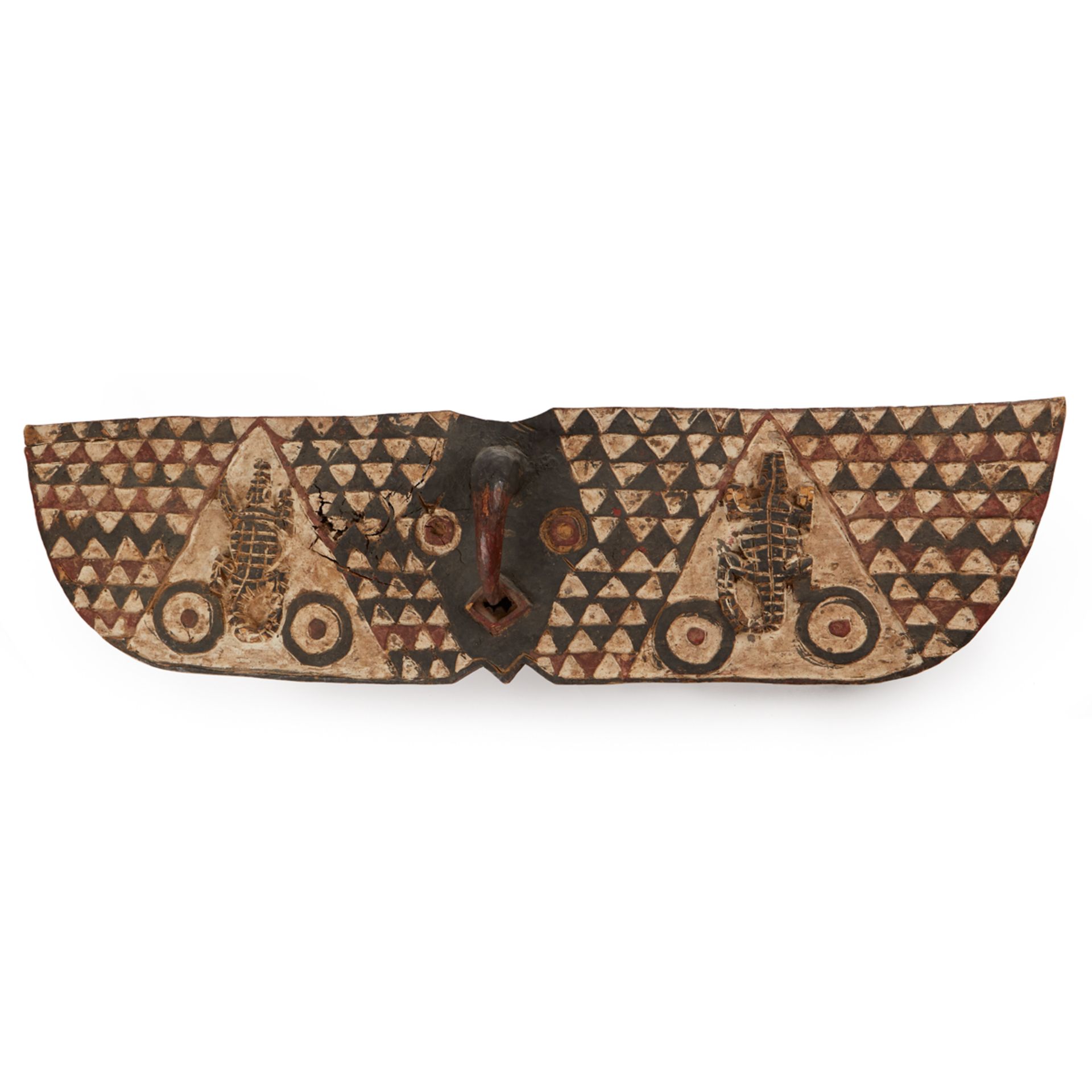 Grp: 5 20th c. African Carved Masks - Image 17 of 41