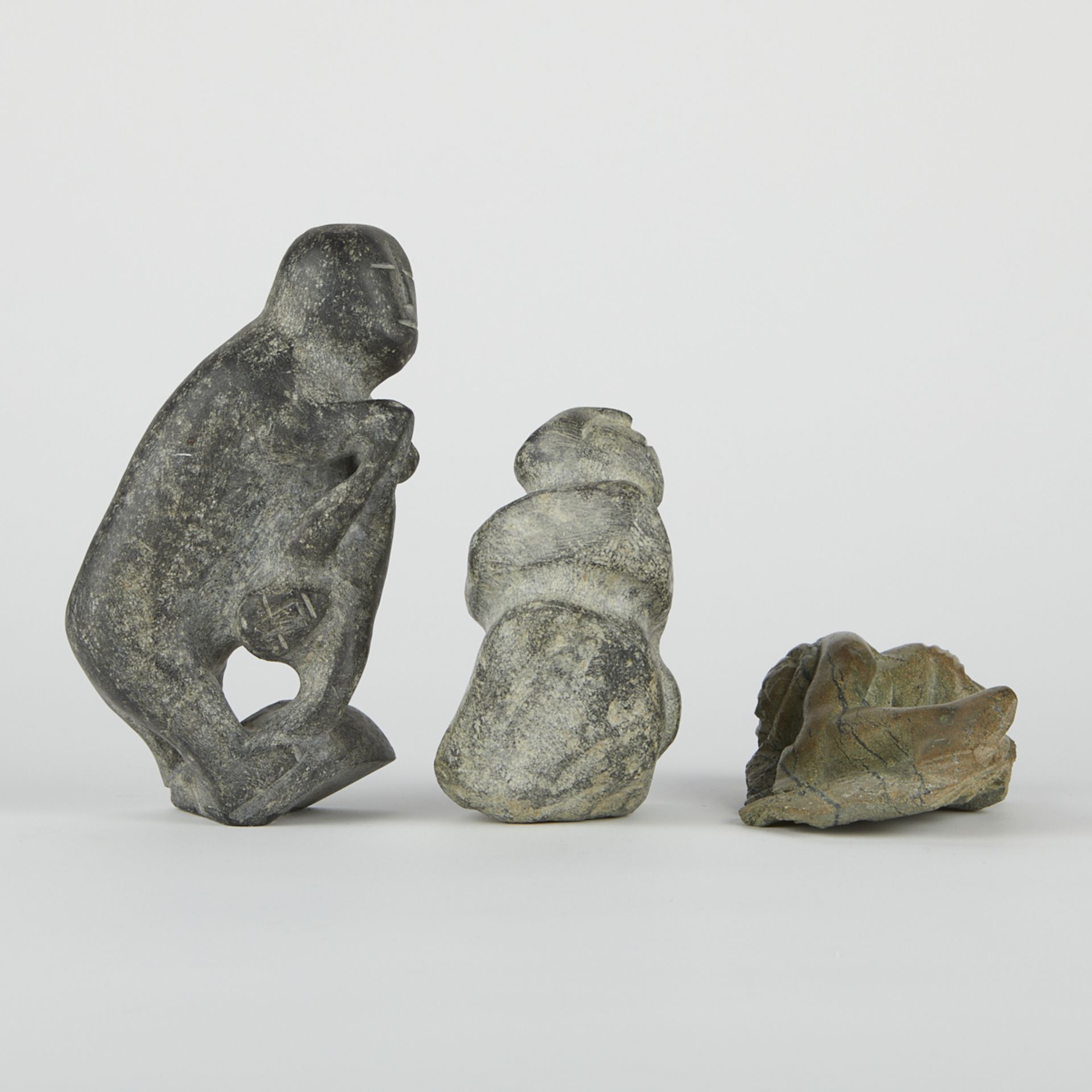 Grp: 3 Luke Anowtalikt Inuit Carvings - Image 2 of 11