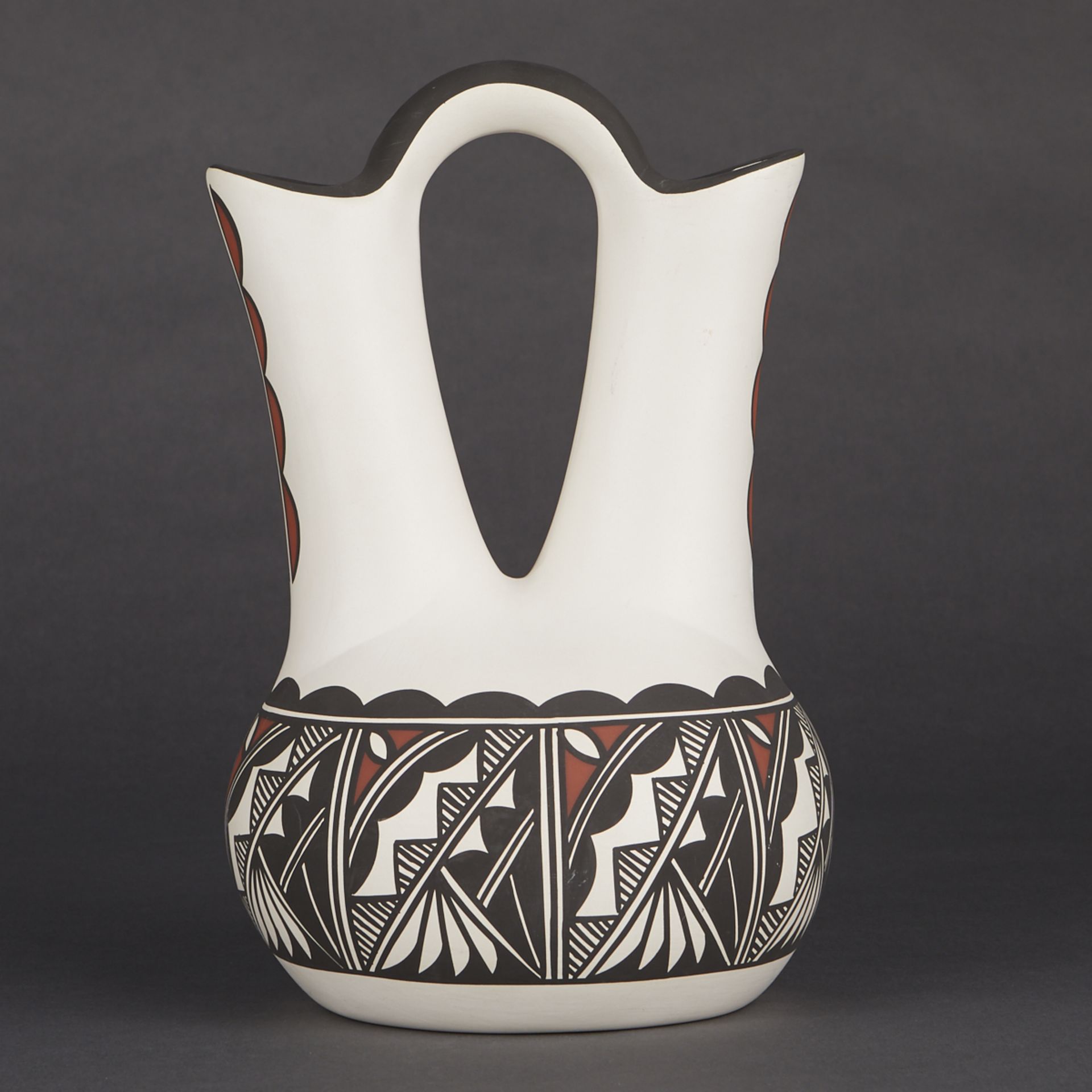 Lorraine & Cyrus Concho Acoma Wedding Vase - Image 4 of 8
