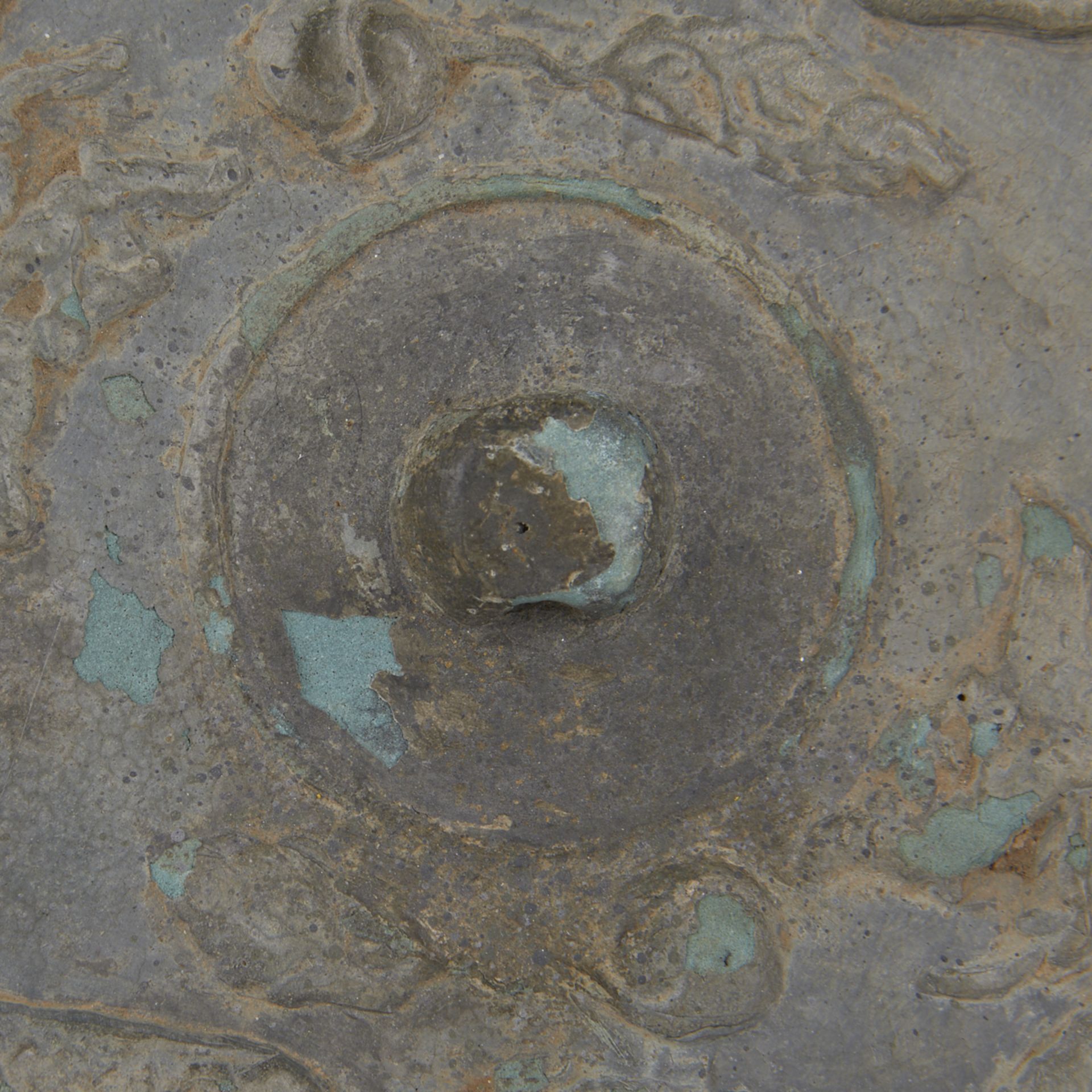 Large Chinese Liao Bronze Mirror - Image 3 of 7