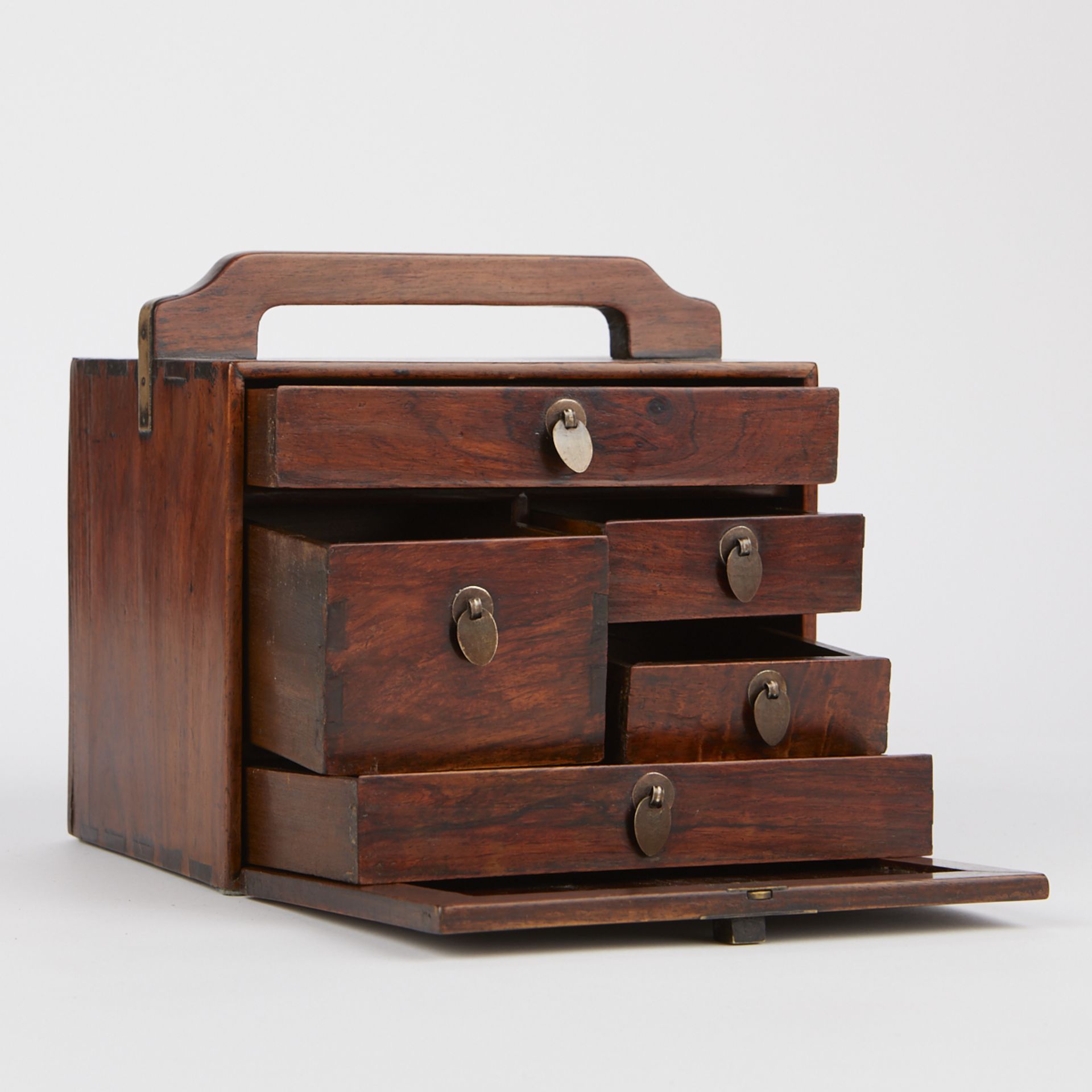 Chinese Huanghuali Rosewood Doctor's Box - Image 2 of 7