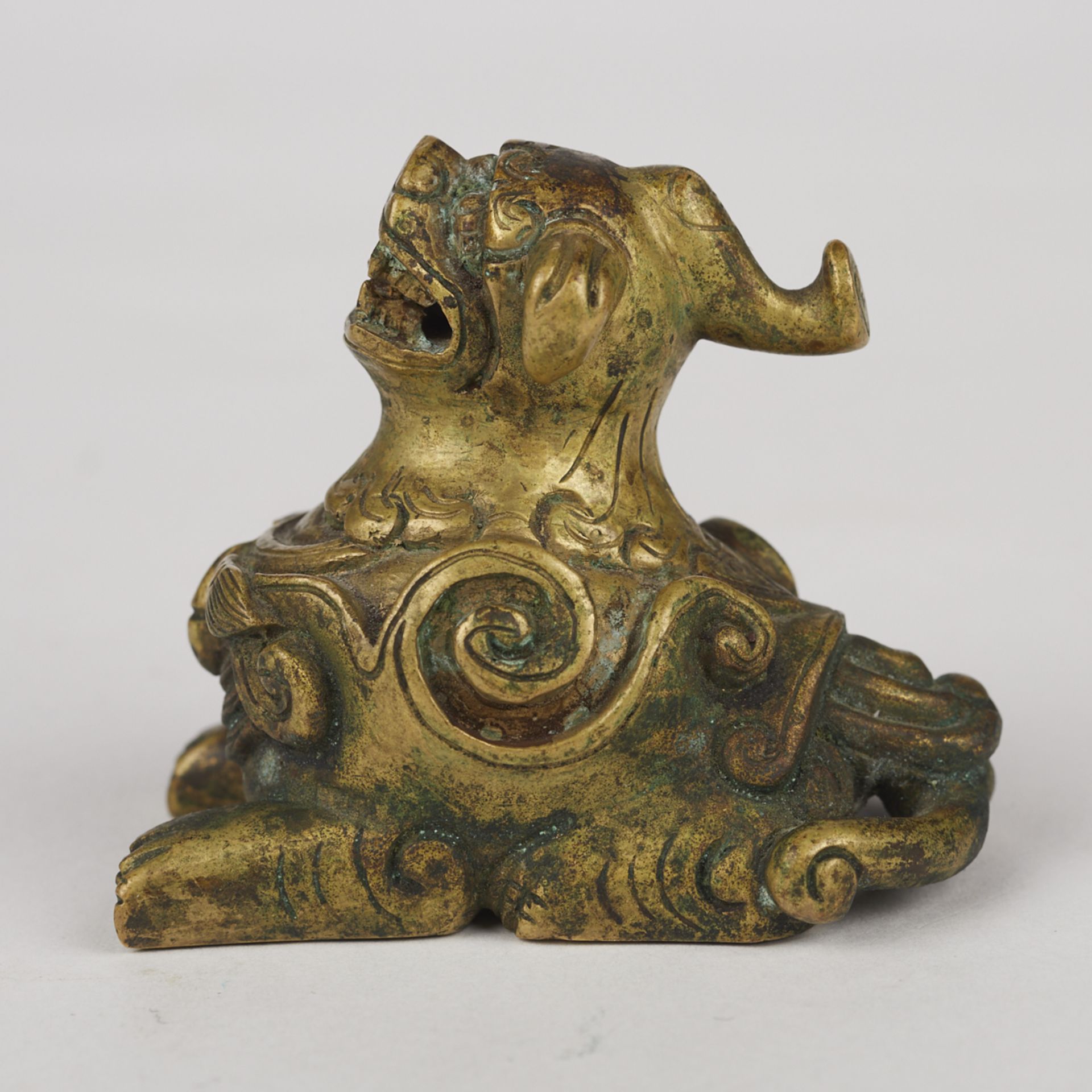 Chinese Bronze Foo Dog Paperweight - Image 2 of 9