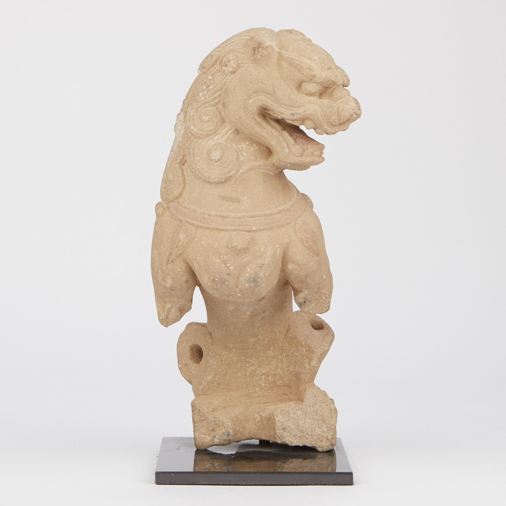 Chinese Carved Stone Guardian Lion - Image 2 of 9