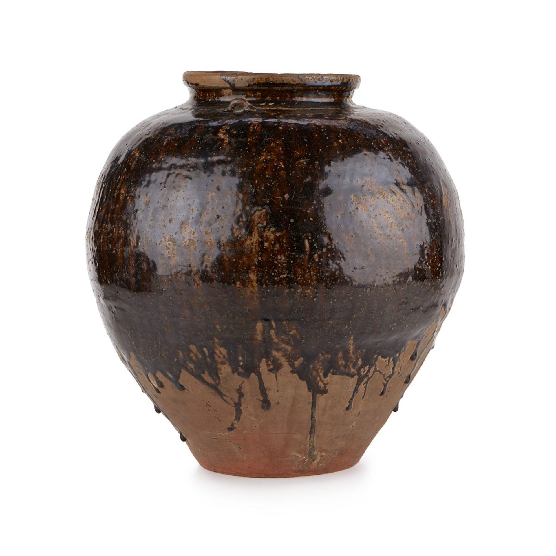 Large Chinese Han Dynasty Glazed Pot - Image 2 of 8