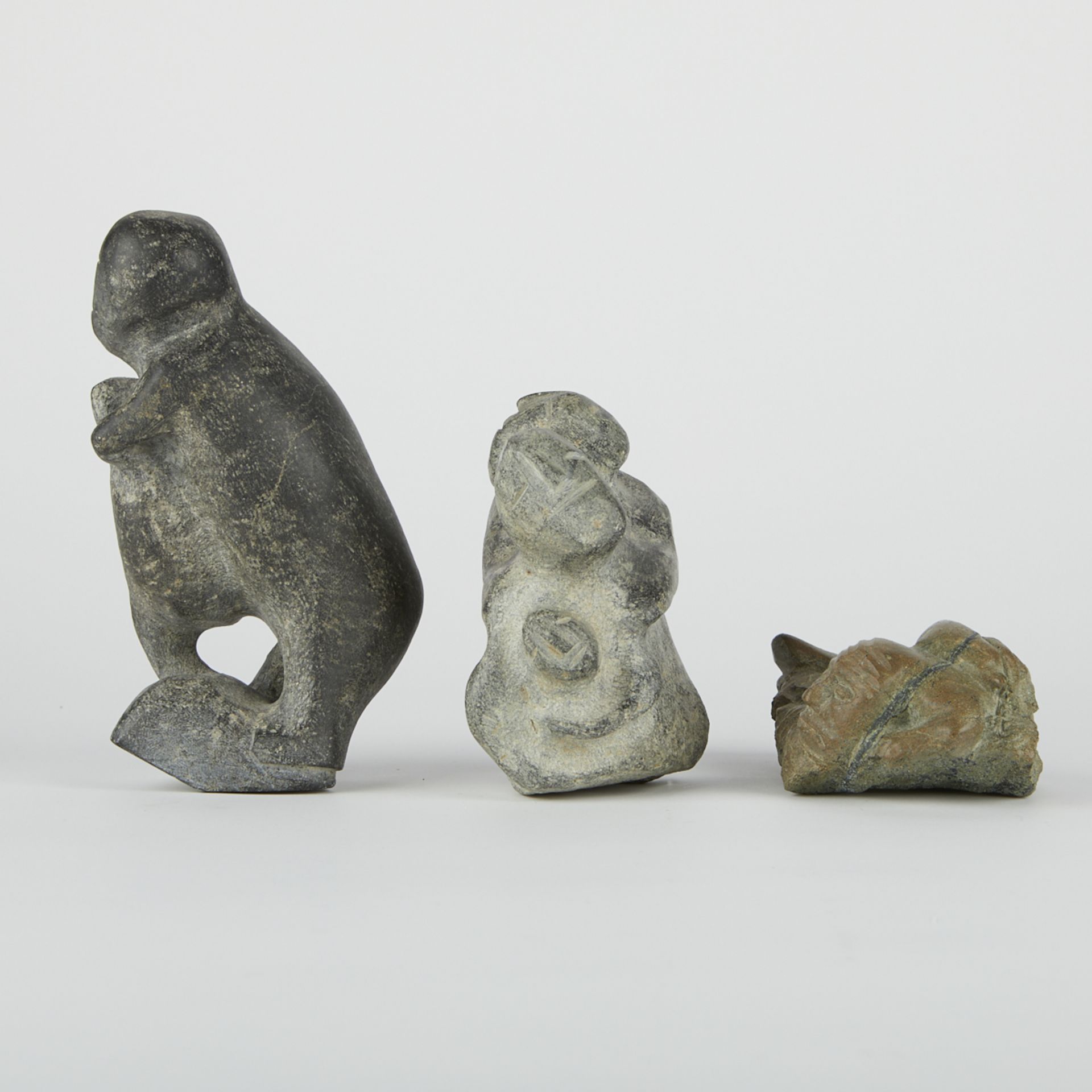 Grp: 3 Luke Anowtalikt Inuit Carvings - Image 4 of 11