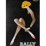 Bernard Villemot Bally Shoes Poster