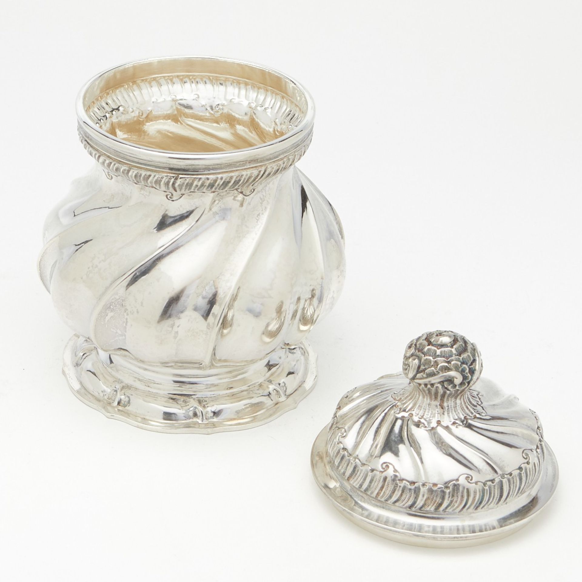 Buccellati Silver Lidded Sugar Bowl - Bild 5 aus 7