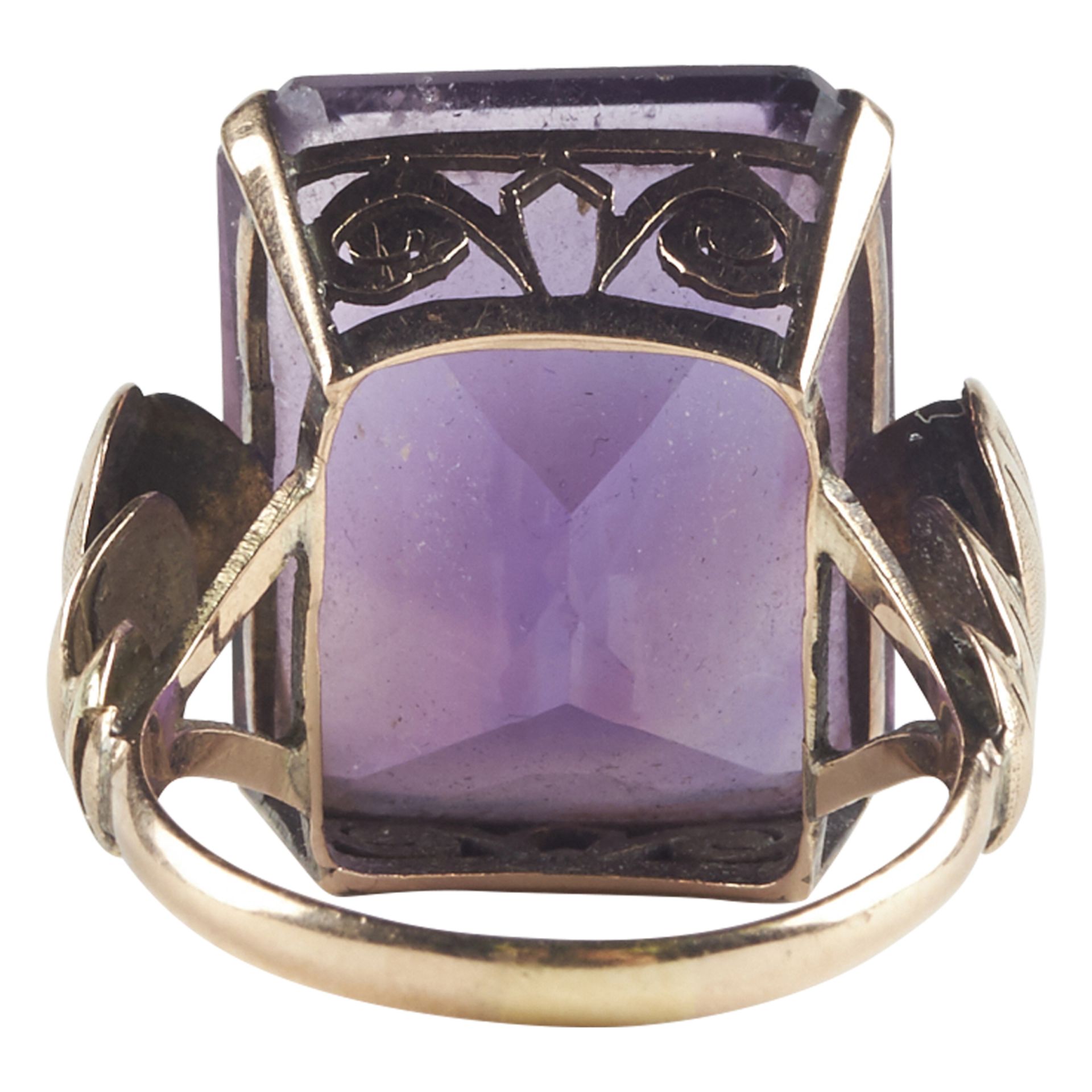 14K Yellow Gold Amethyst Fashion Ring - Image 5 of 5