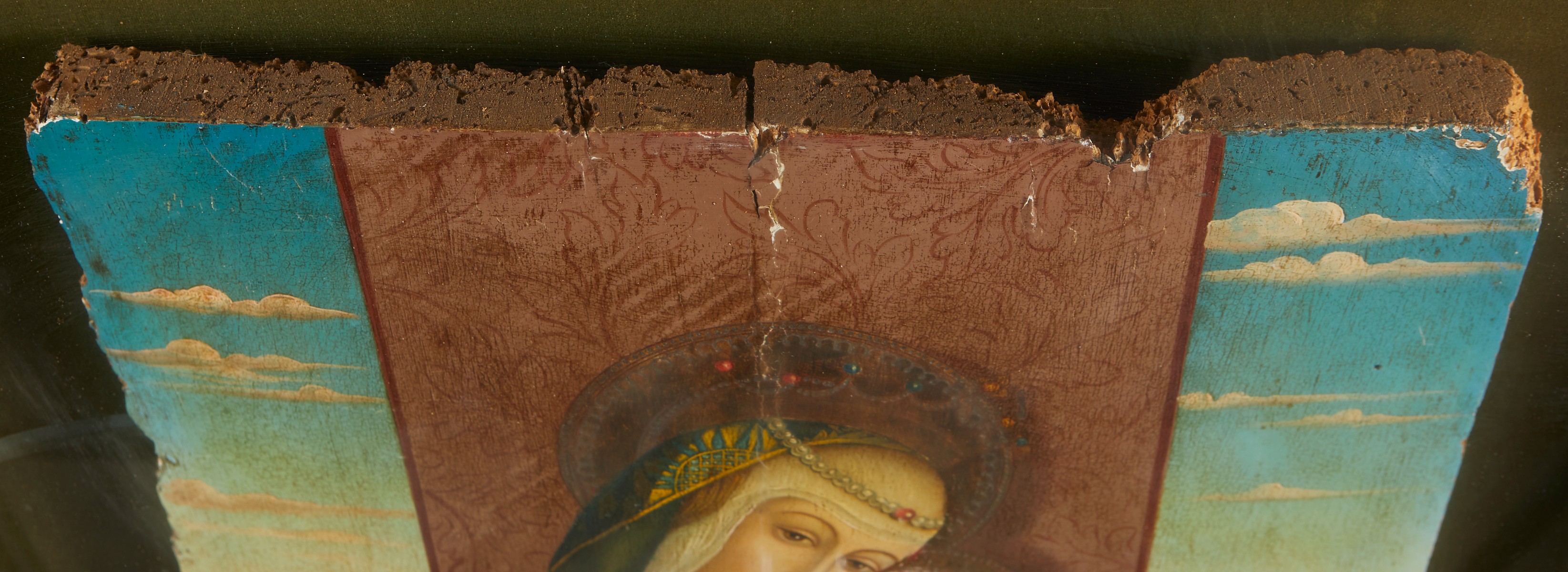 Madonna and Child Painting on Panel - Damaged - Image 8 of 8