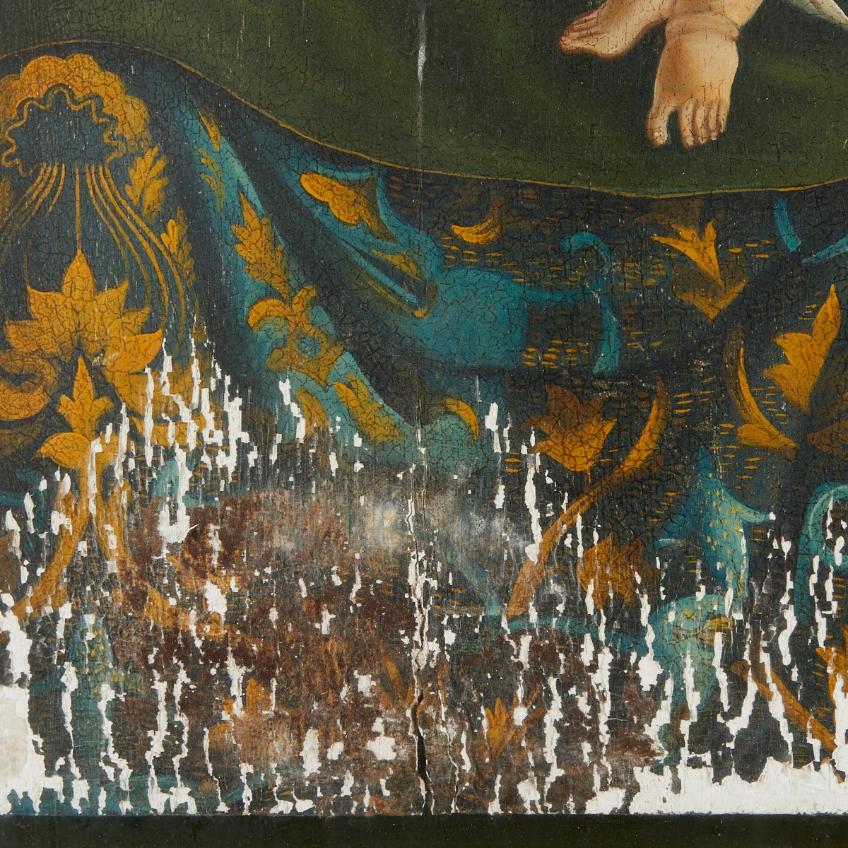 Madonna and Child Painting on Panel - Damaged - Image 6 of 8